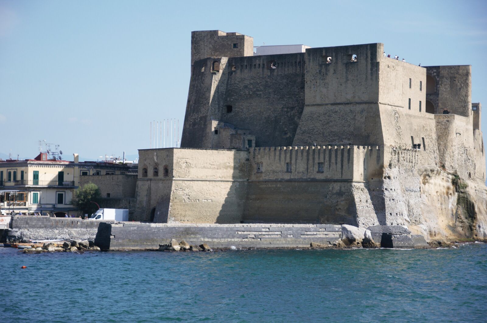 Nikon D90 sample photo. Naples, castel dell'ovo, sea photography