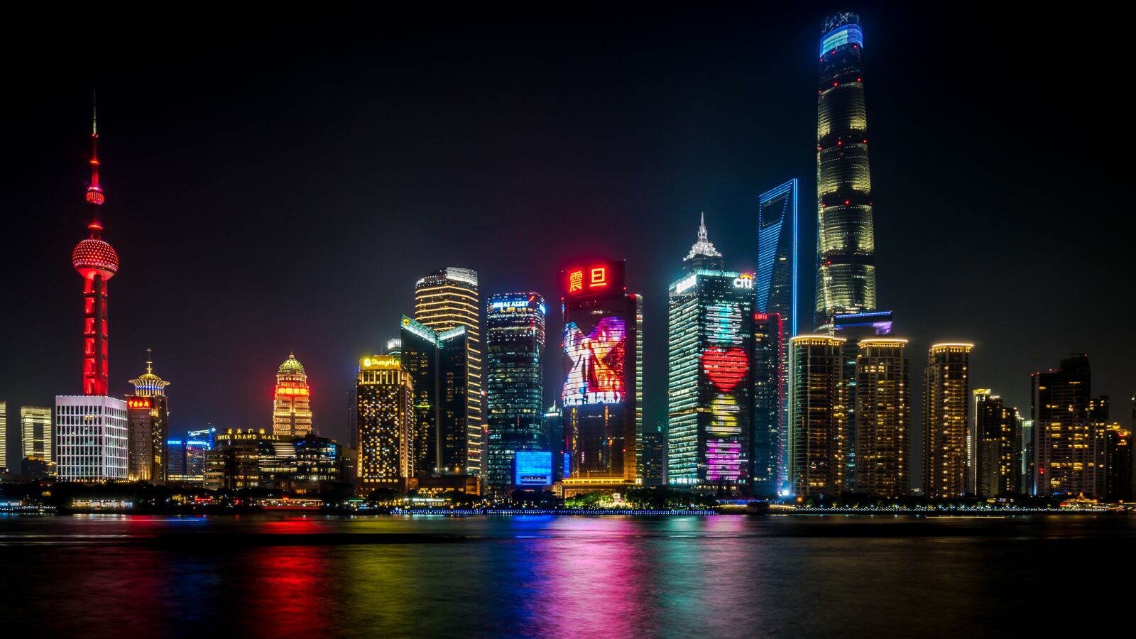 Sony E 10-18mm F4 OSS sample photo. Shanghai, skyline, lights photography