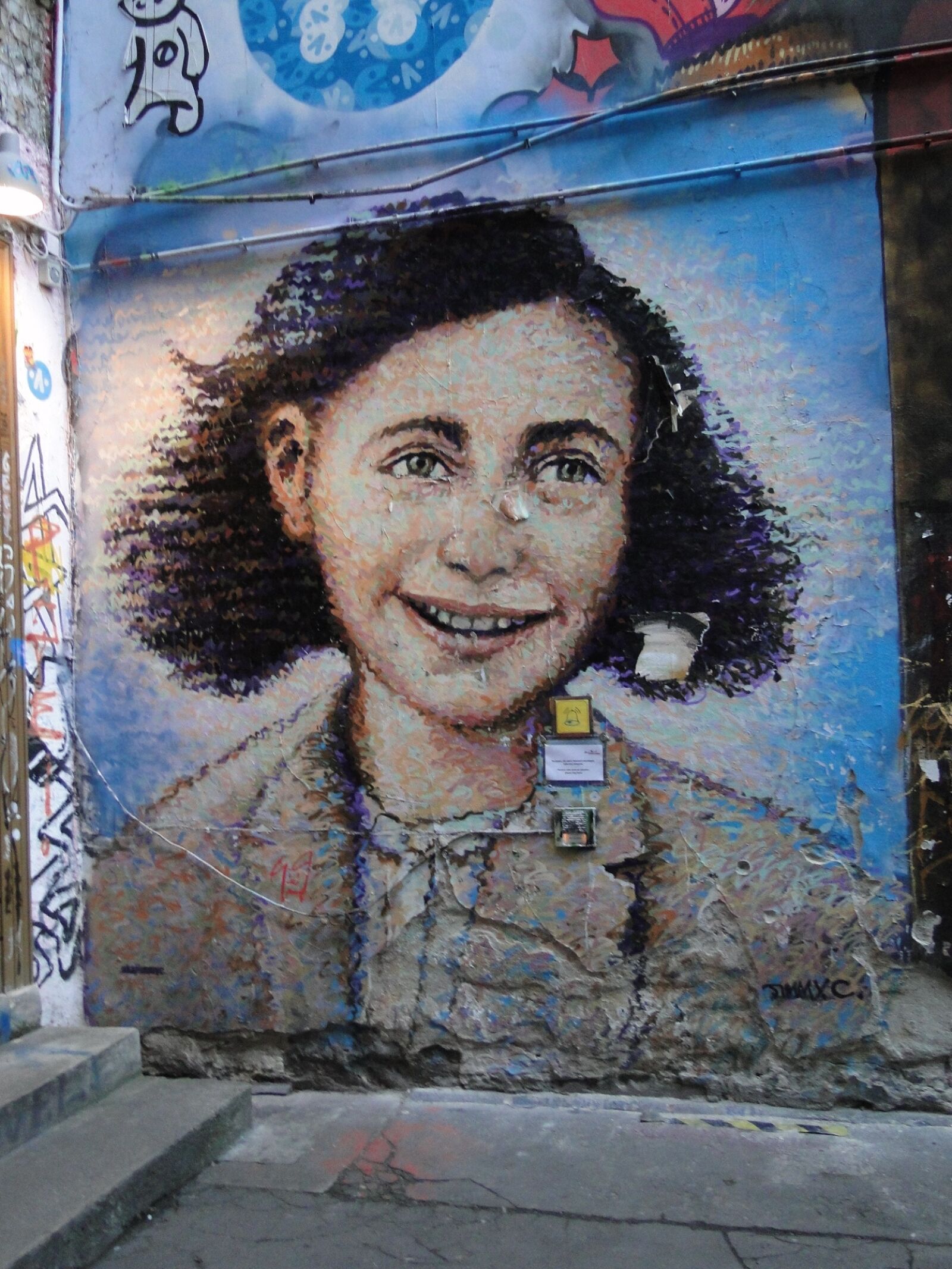 Sony Cyber-shot DSC-HX1 sample photo. Street art, anne, wall photography