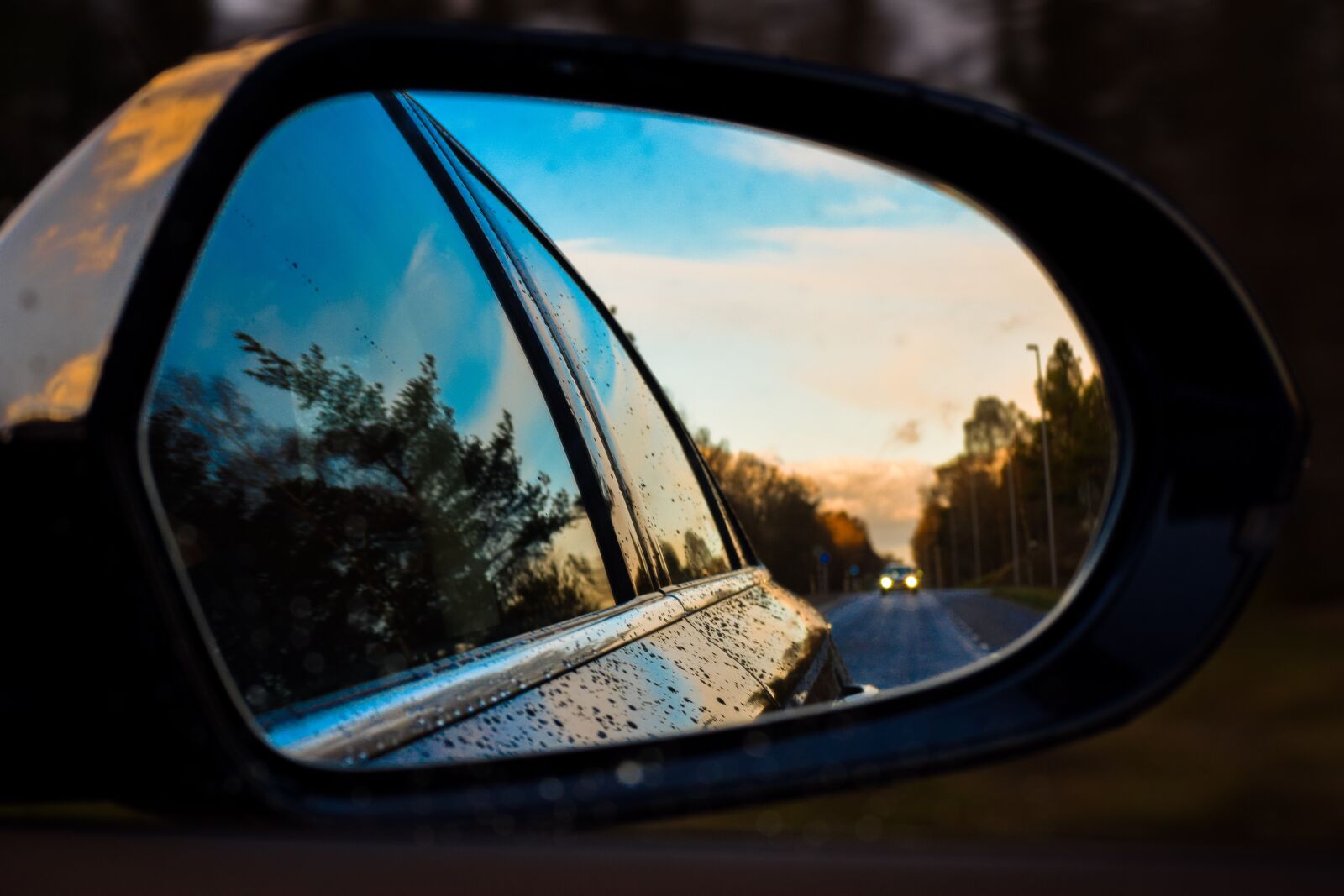 Nikon D3300 sample photo. Mirror, car, road photography