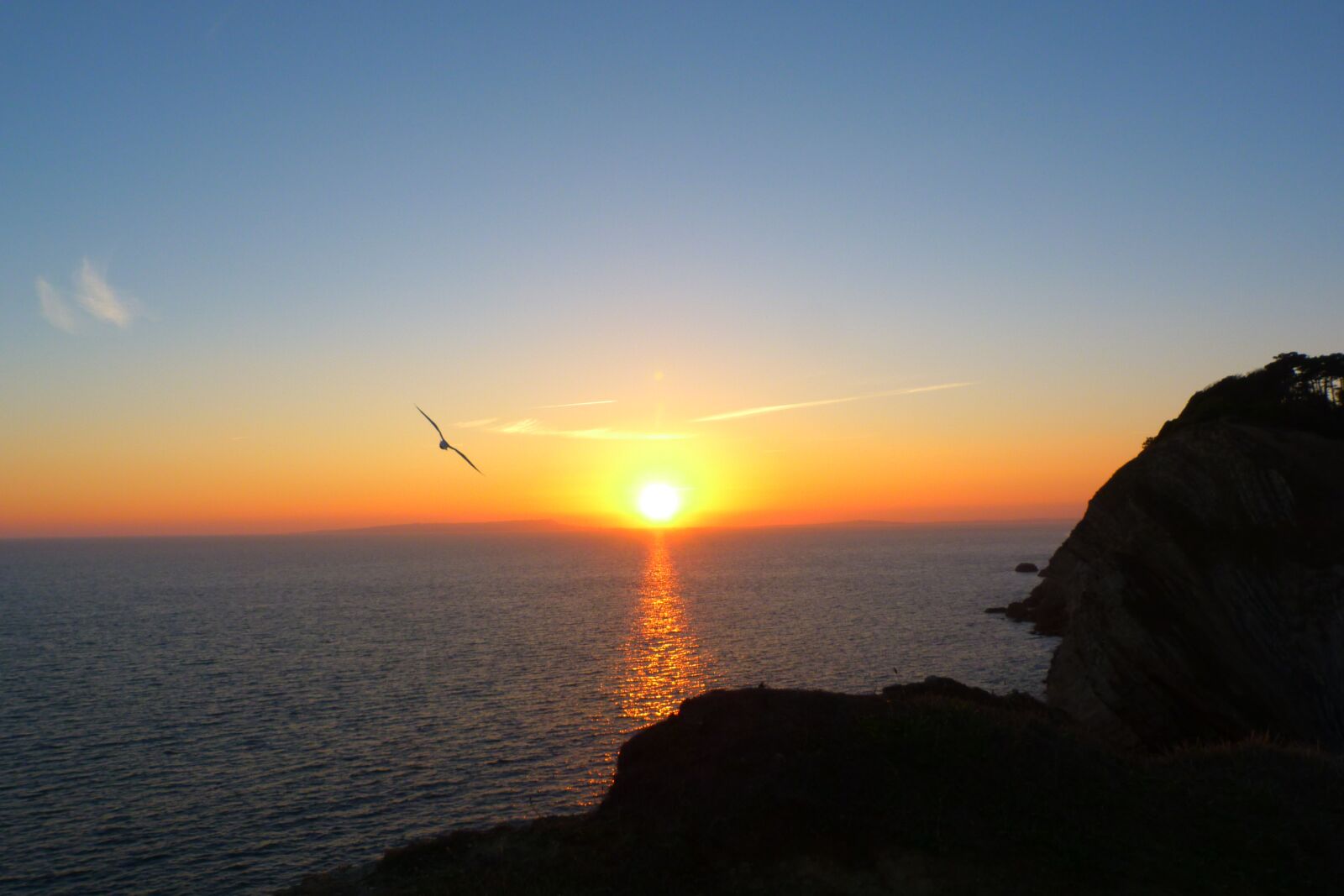 Panasonic Lumix DMC-FZ40 (Lumix DMC-FZ45) sample photo. Sunset, west lulworth, dorset photography