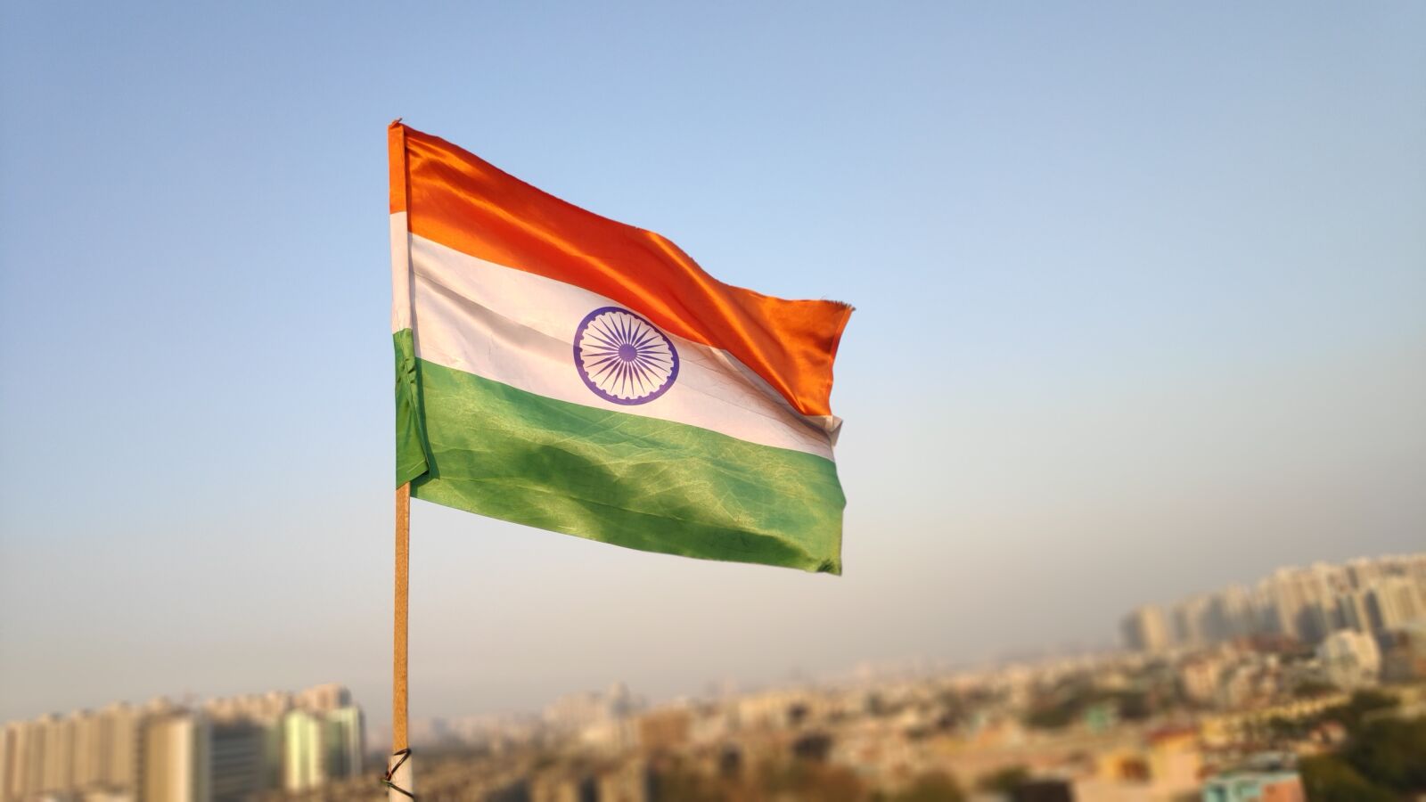 Xiaomi POCO F1 sample photo. India, indian flag, national photography