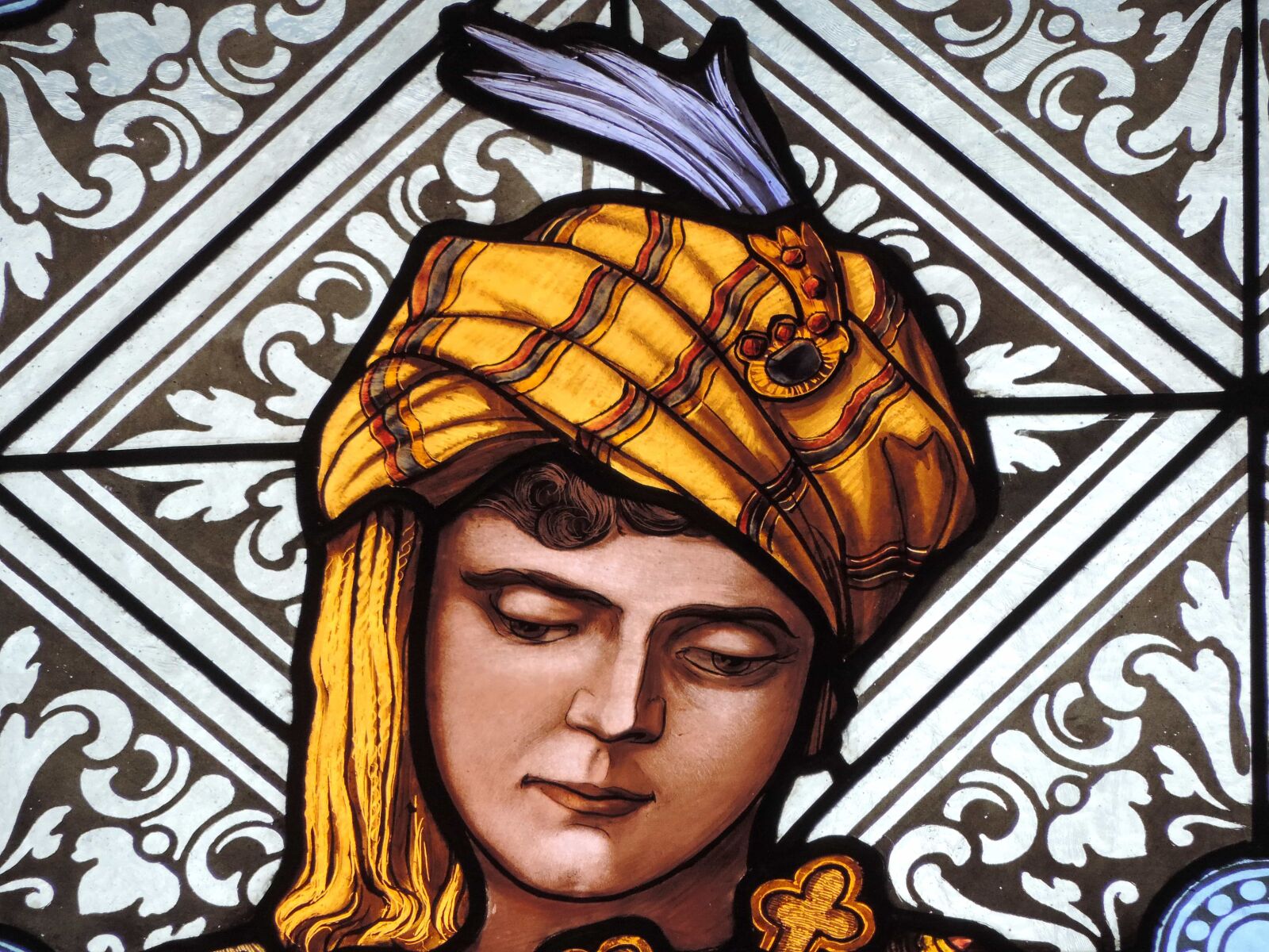 Nikon Coolpix P520 sample photo. Portrait, stained glass, young photography