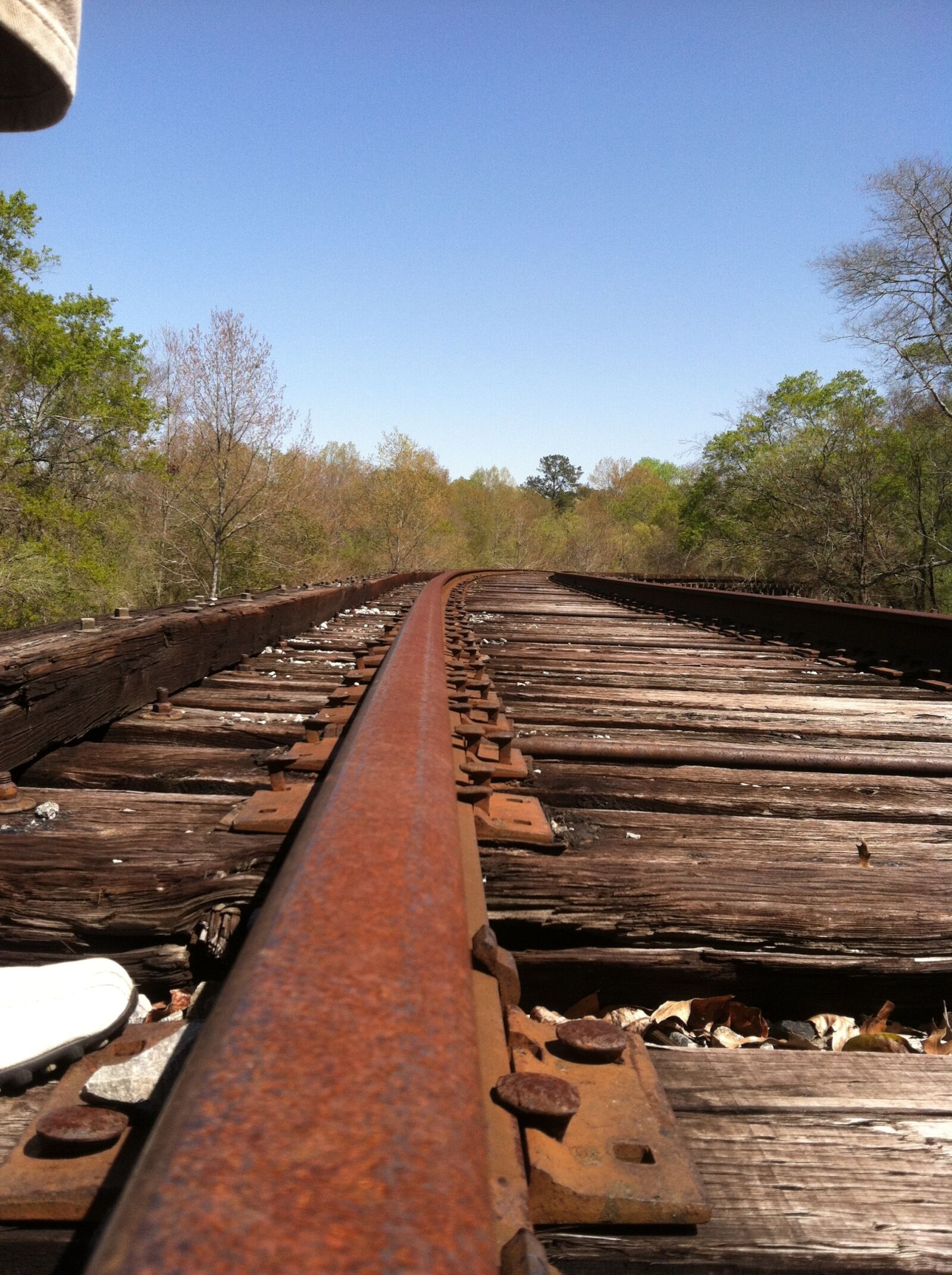 Apple iPhone 4 sample photo. Railroad, tracks, rails, train photography