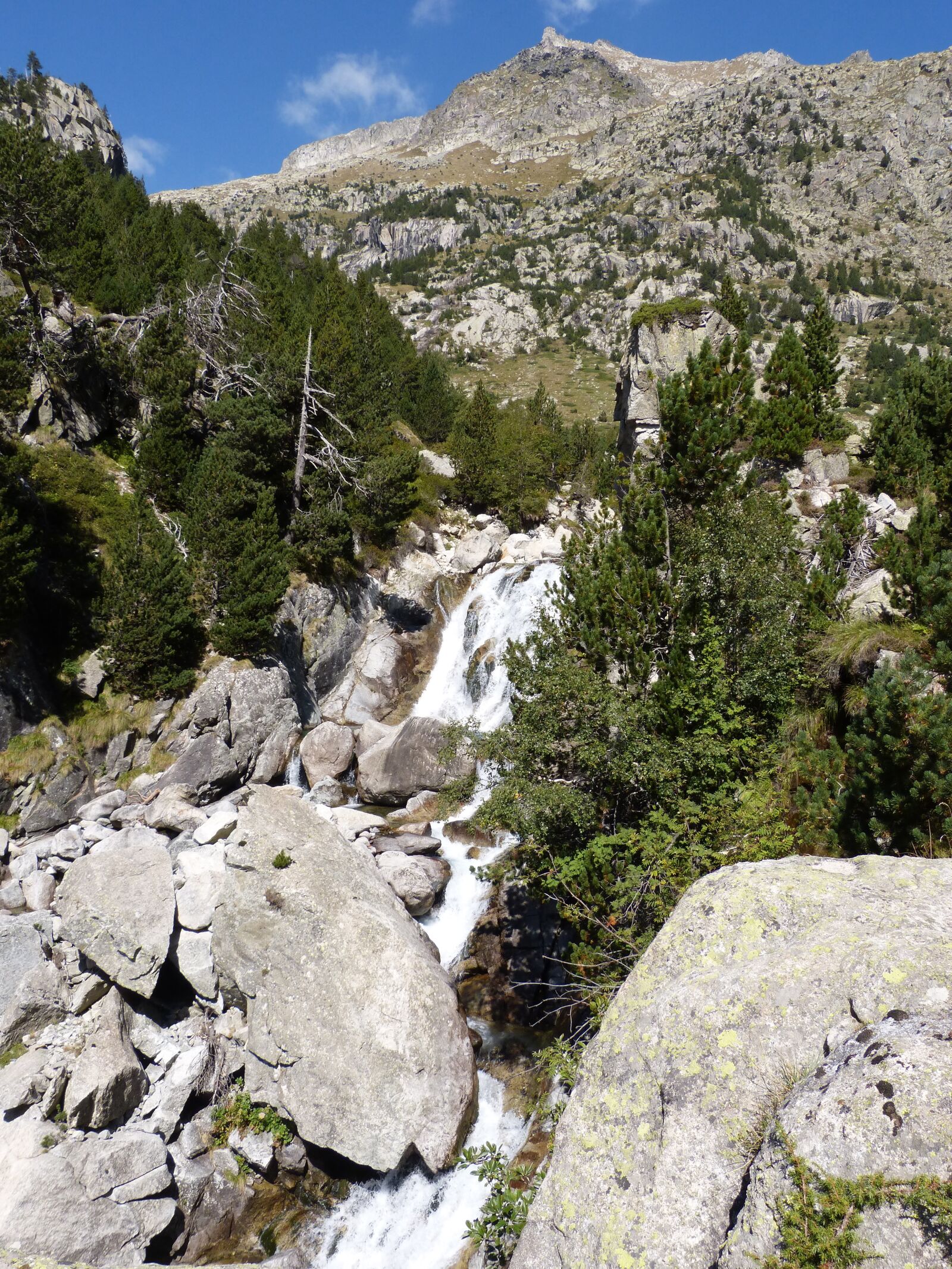 Panasonic DMC-FZ62 sample photo. Pyrenees, cataract, round dish photography