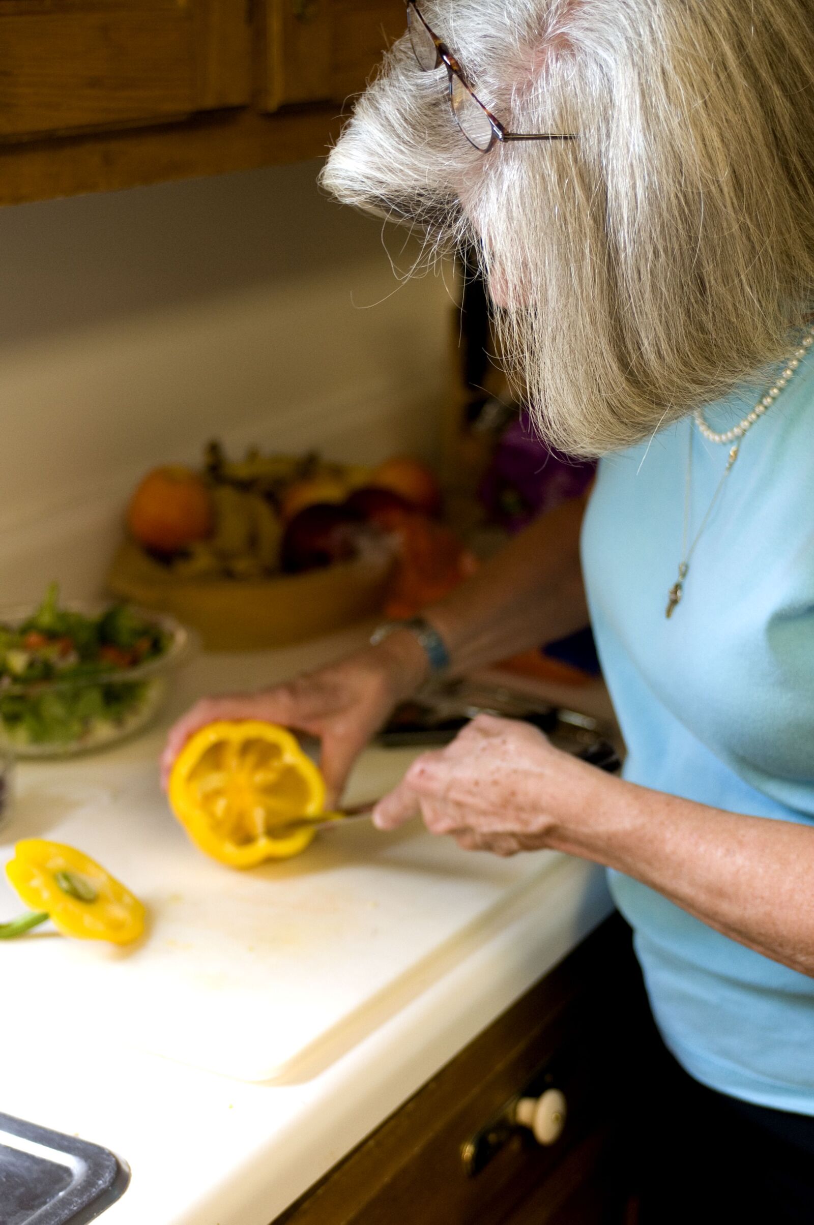 Nikon D300 sample photo. Point, salad, preparation, cutting photography