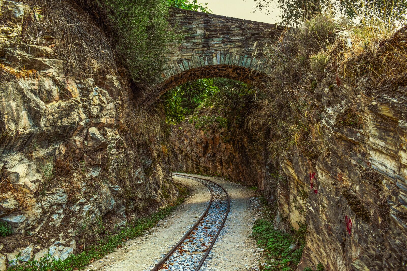 Nikon D3300 sample photo. Railway, bridge, stone photography