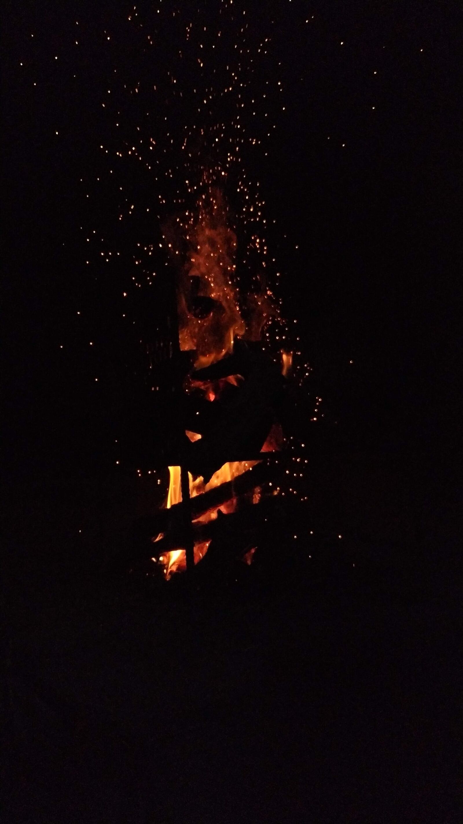 Xiaomi Redmi Note 6 Pro sample photo. Fuego, chispas, fireworks photography