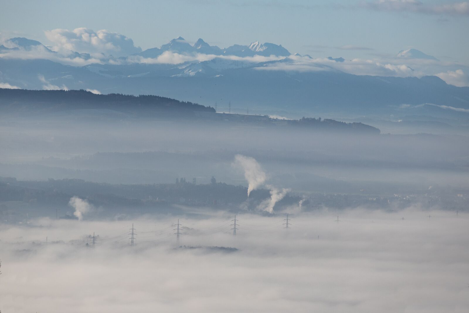 Canon EOS R sample photo. Fog, mood, landscape photography