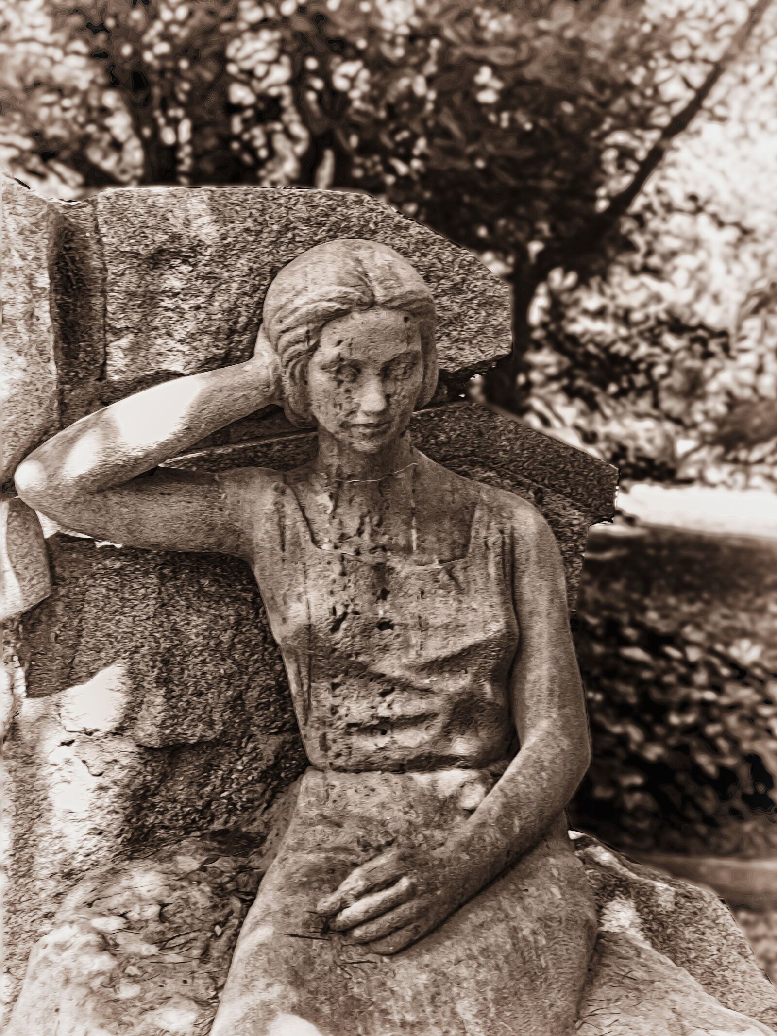 Sony Cyber-shot DSC-WX500 sample photo. Statue, woman, female photography