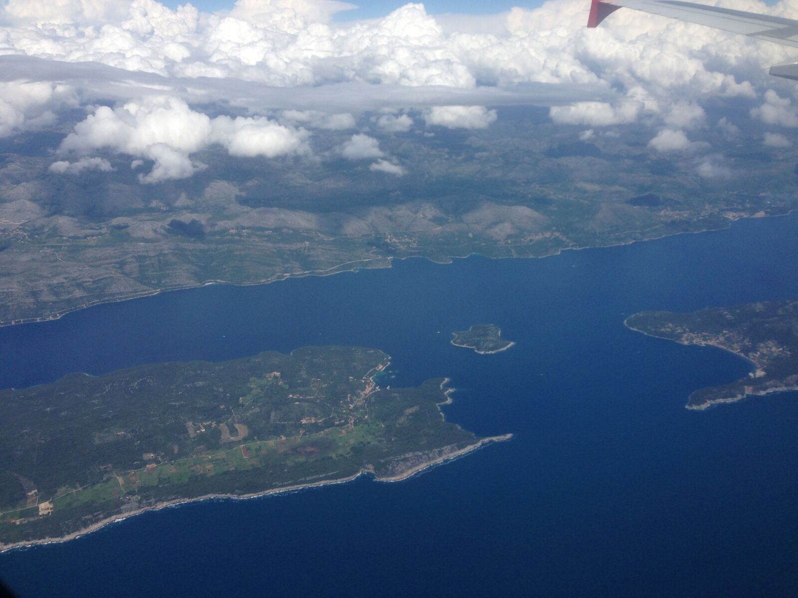 Apple iPhone 5 sample photo. Aerial, dubrovnik, clouds photography