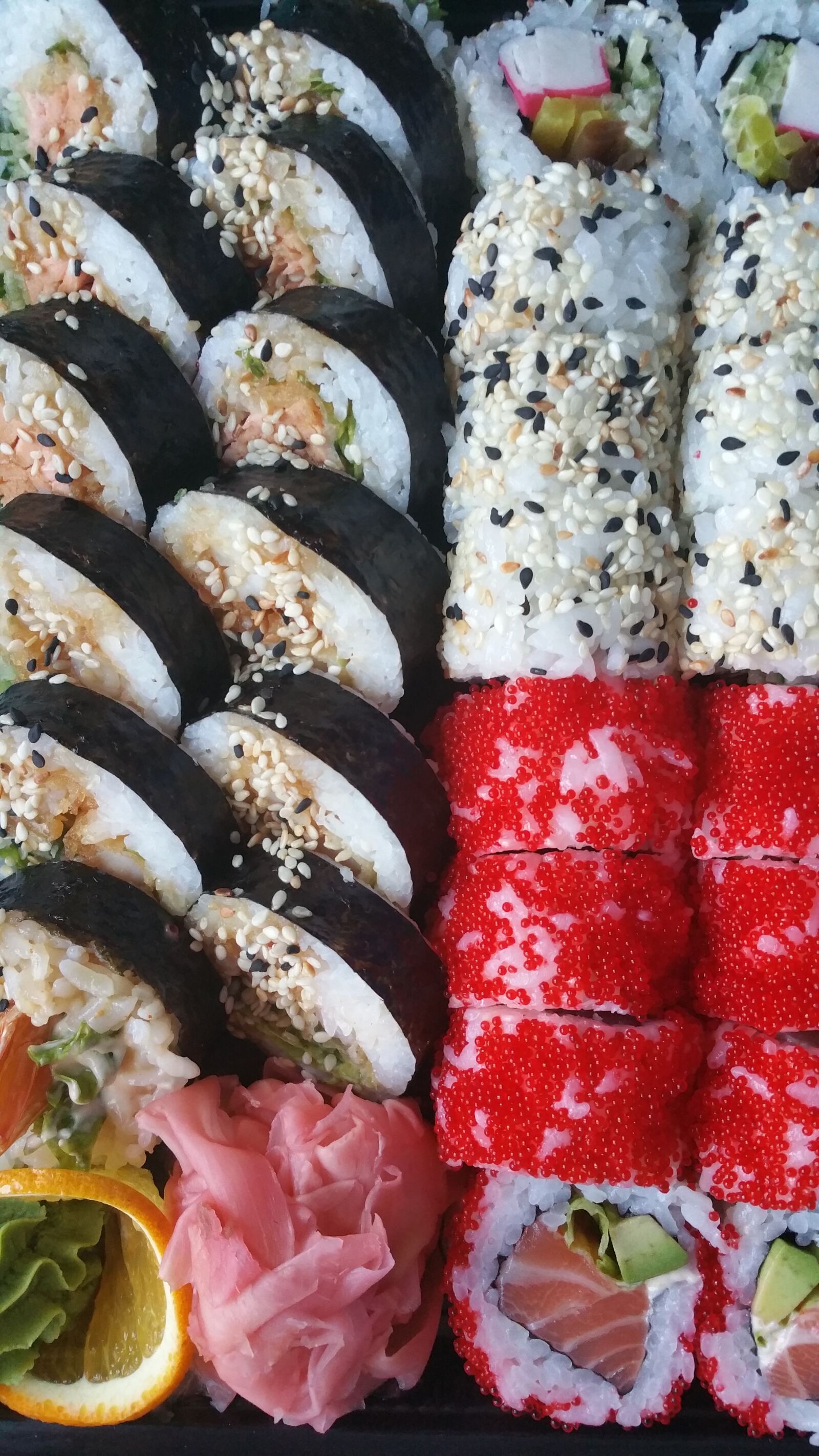 Samsung Galaxy Note4 sample photo. Sushi, food, asian photography