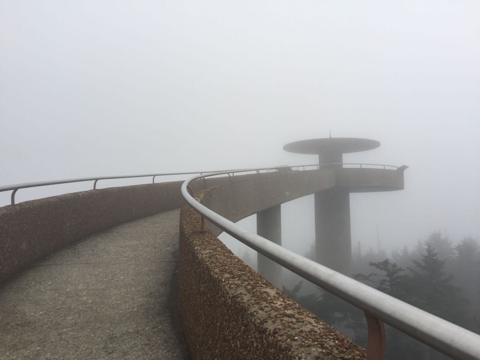iPhone 6 Plus back camera 4.15mm f/2.2 sample photo. Clingman's dome, architecture, smoky photography