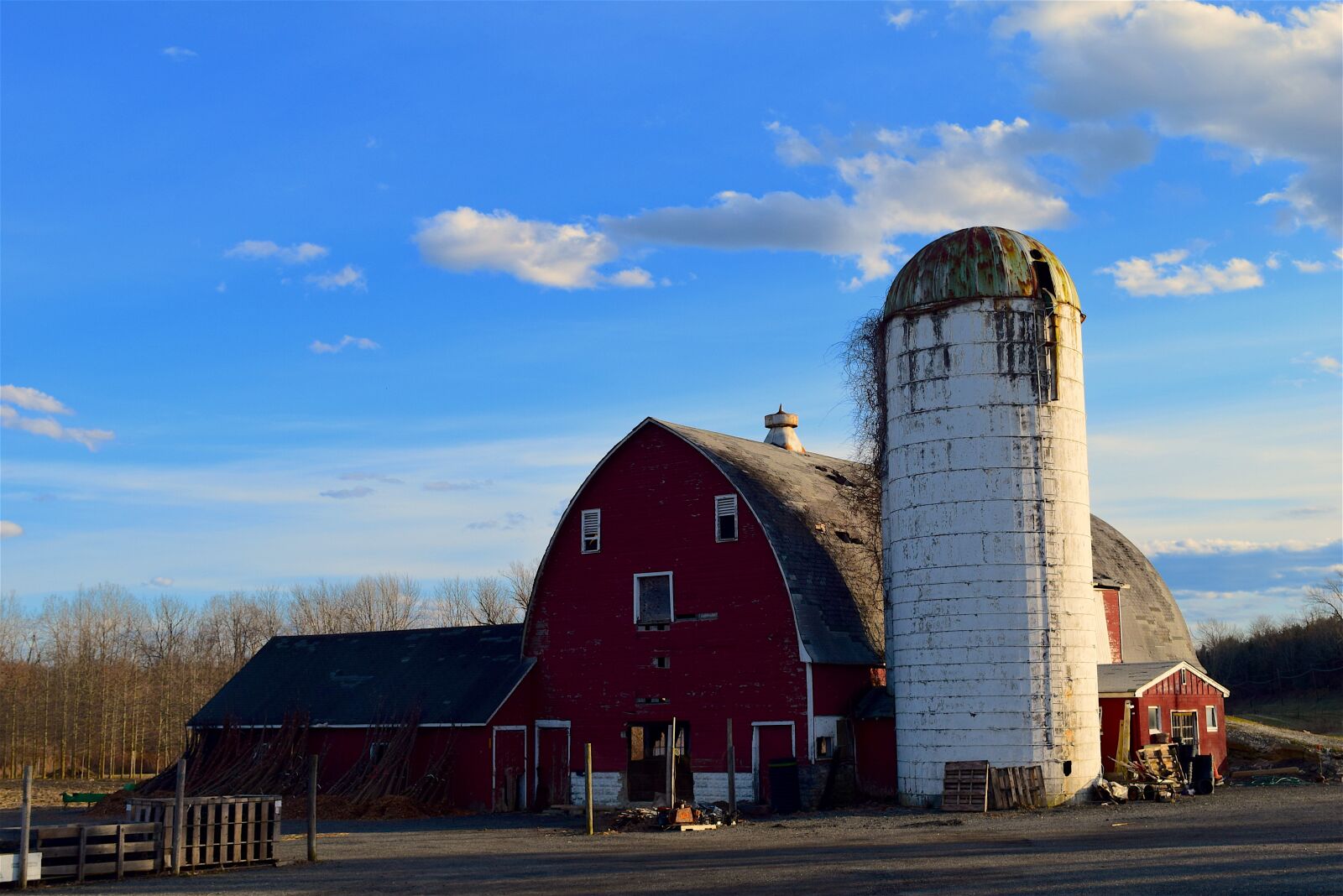 Nikon D3300 sample photo. Farm, silo, sky photography