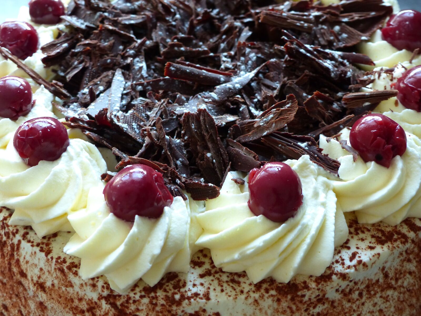 Panasonic Lumix DMC-FZ200 sample photo. Cake, black forest, pastry photography
