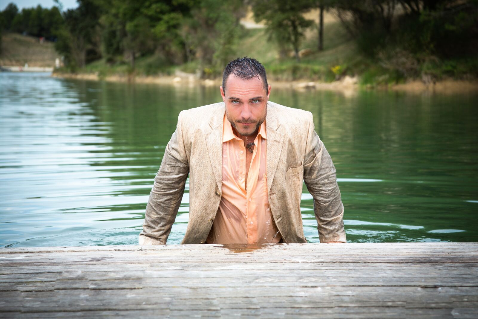 Canon EOS 5D Mark III sample photo. Man, river, nature photography