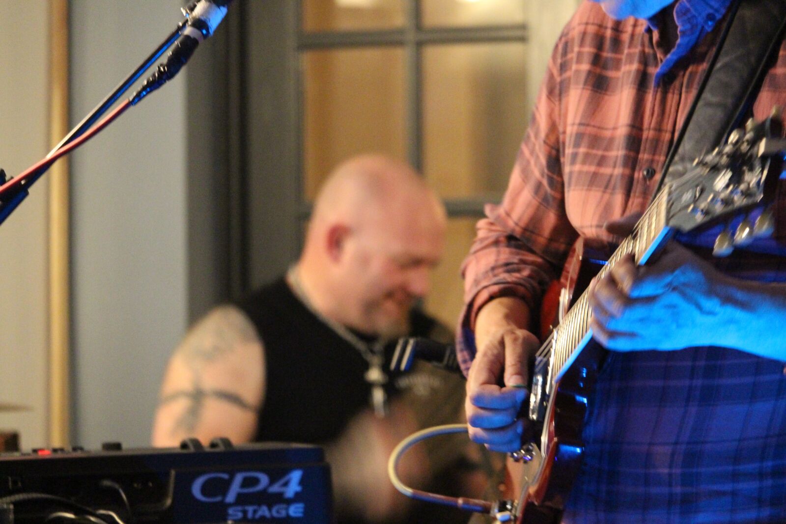 Canon EF-S 55-250mm F4-5.6 IS STM sample photo. Band, drums, guitar photography