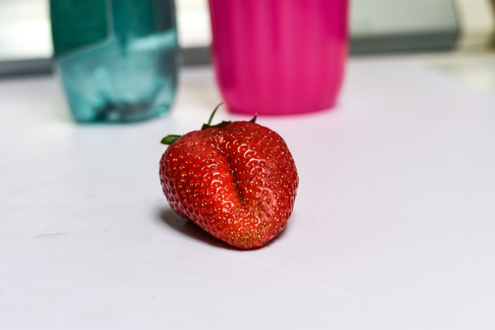 Nikon D3400 sample photo. Strawberry, fruit, red photography