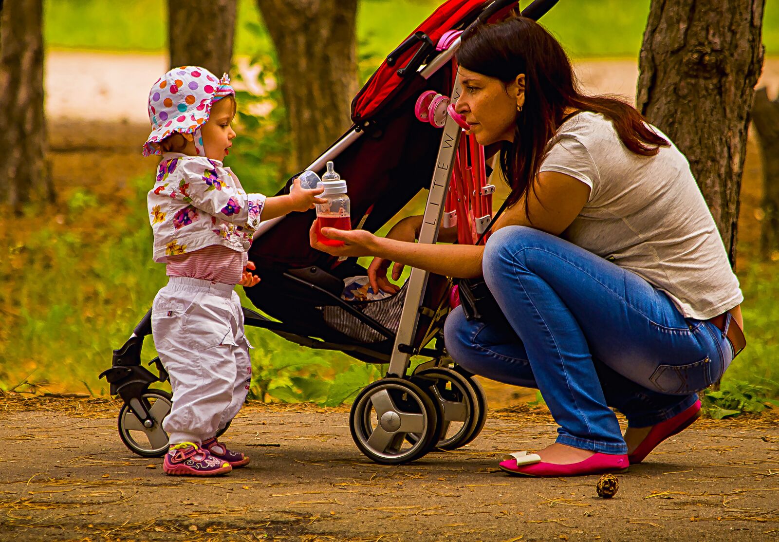 Nikon D90 sample photo. Mom, daughter, baby photography