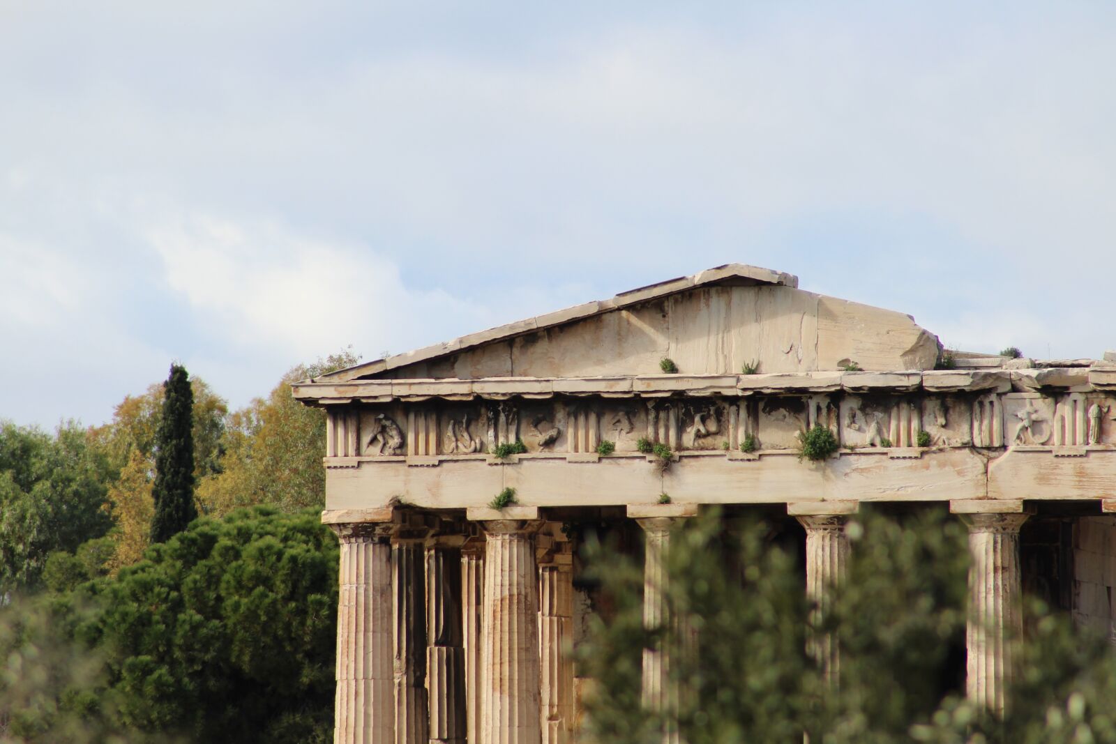 Canon EF75-300mm f/4-5.6 sample photo. Greece, ruins, temple photography