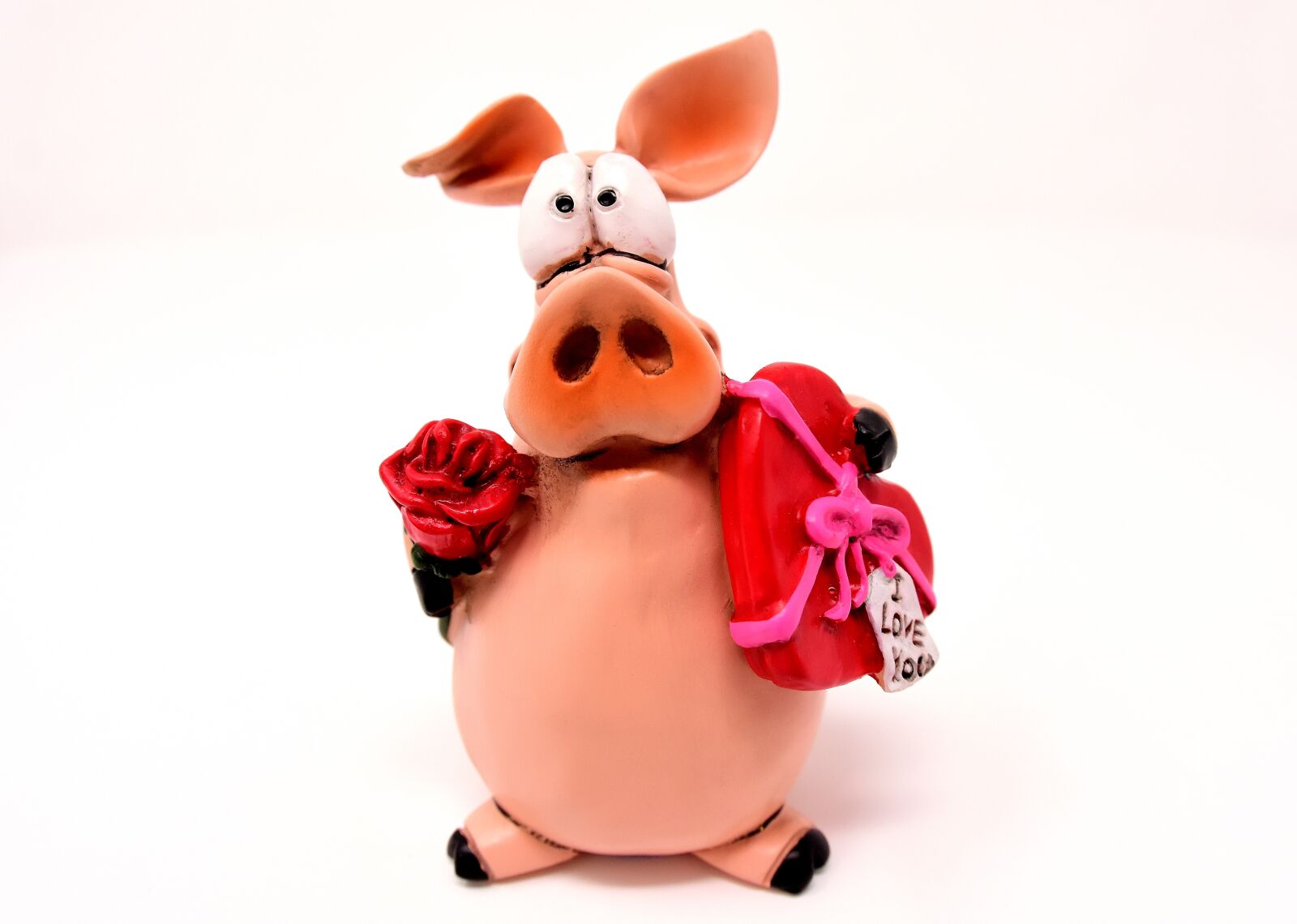 Nikon D7200 sample photo. Piglet, figure, lucky pig photography