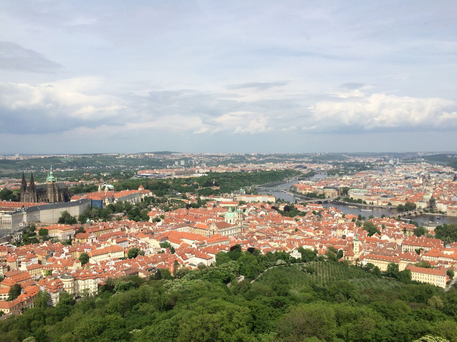 iPhone 5s back camera 4.15mm f/2.2 sample photo. Czech republic, prague, roof photography