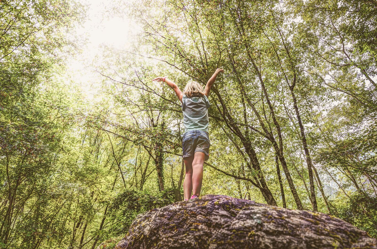 Nikon D610 sample photo. Girl, stand, rock photography