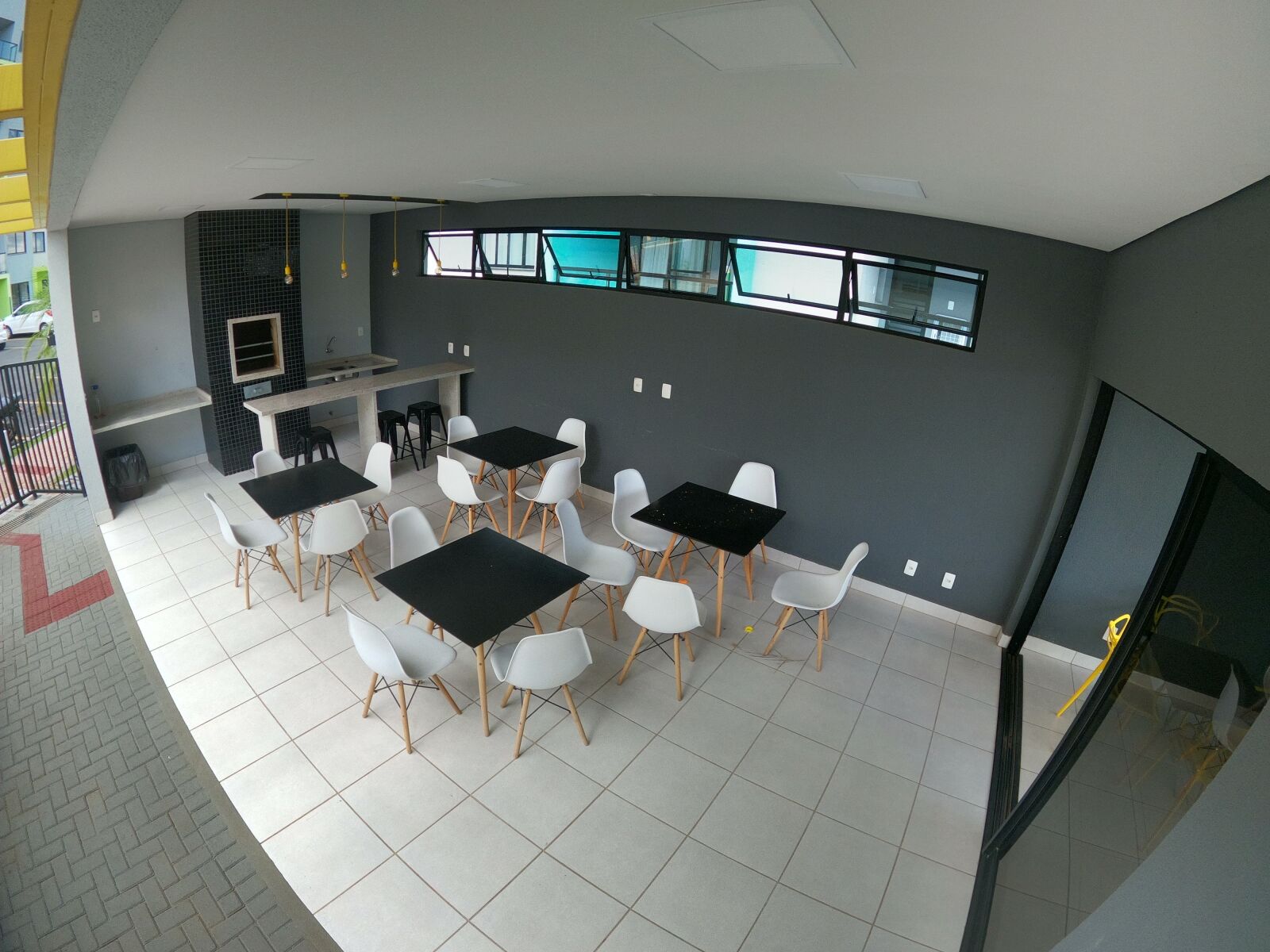 GoPro Hero8 Black sample photo. Table, chairs, ballroom photography