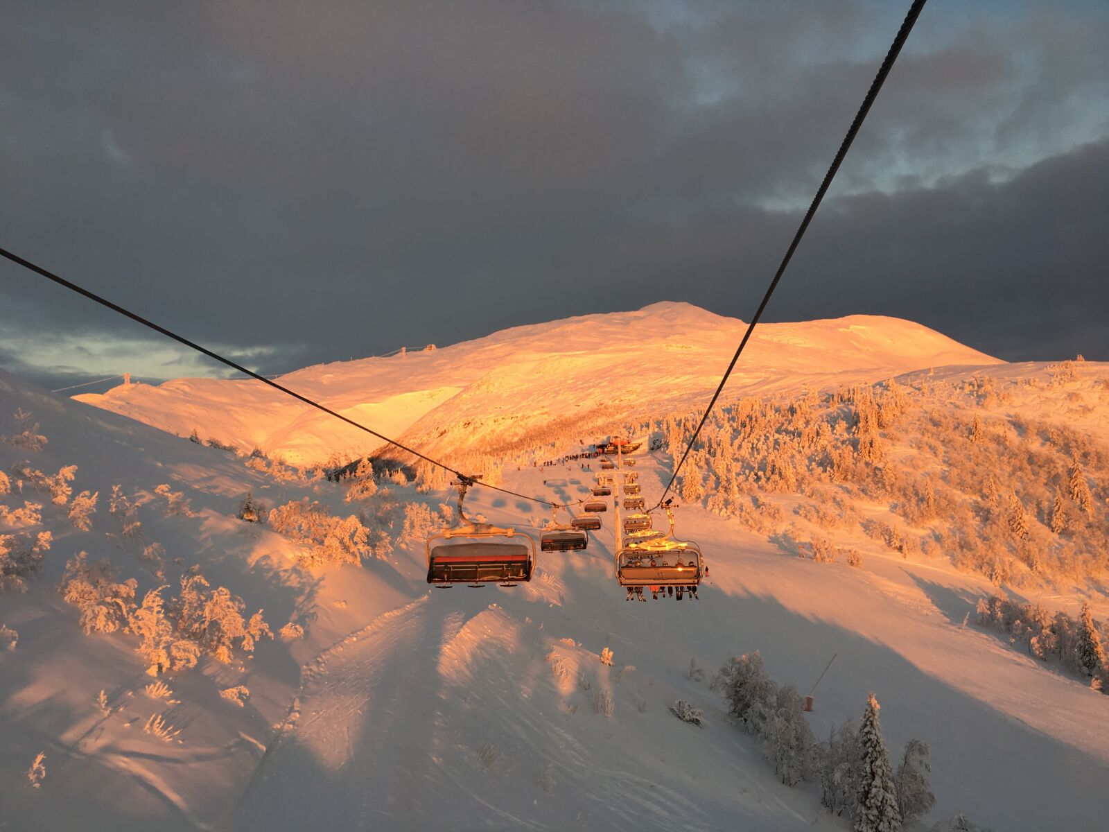 Apple iPhone 6s sample photo. åre, ski lift, snow photography