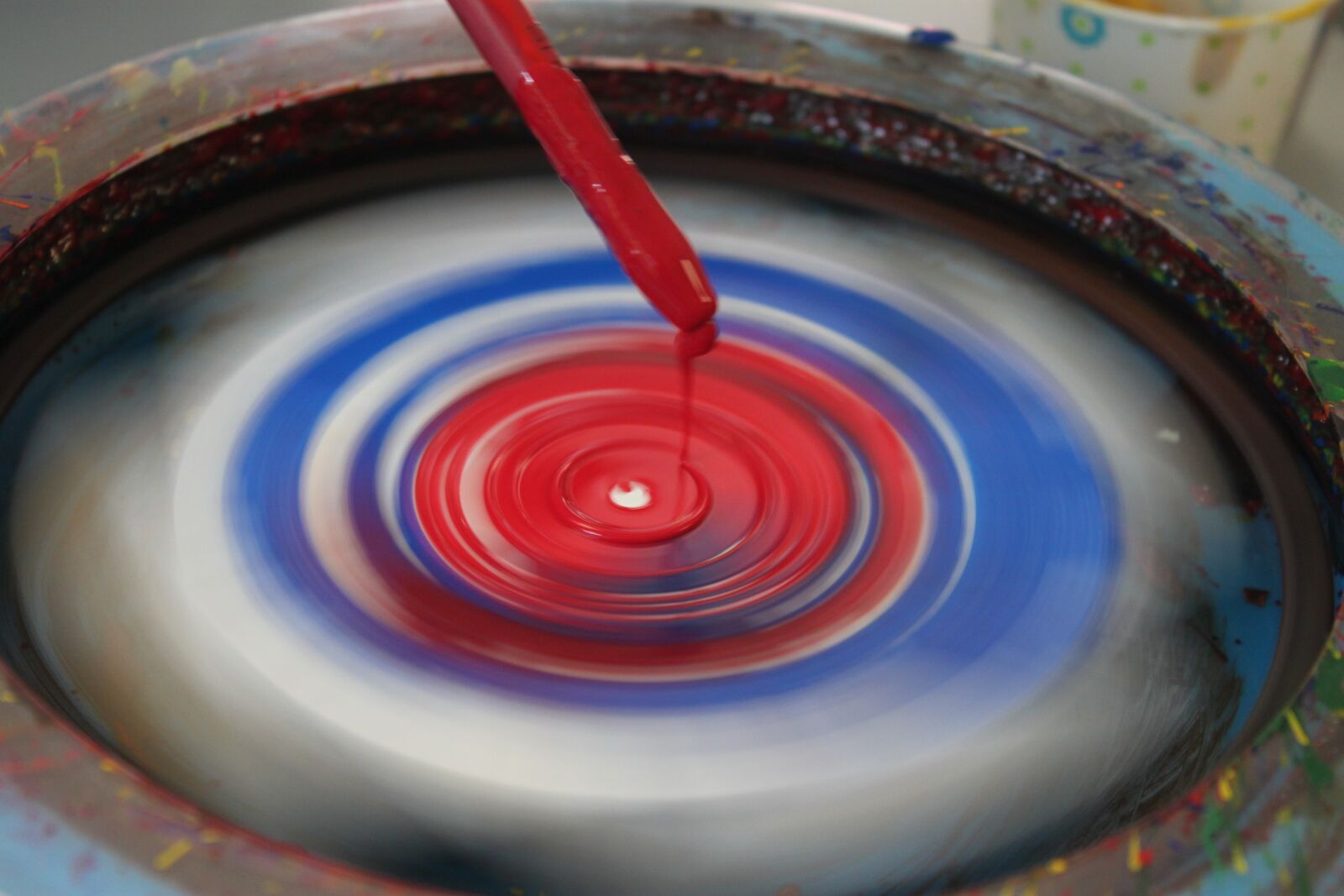 Canon EOS 500D (EOS Rebel T1i / EOS Kiss X3) sample photo. Spin art, preschool, colors photography