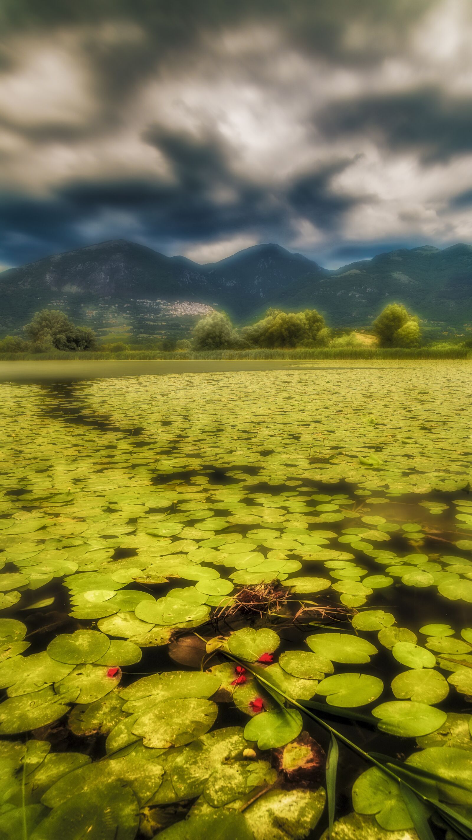 Canon EF 24-105mm F4L IS USM sample photo. Lake, sky, clouds photography