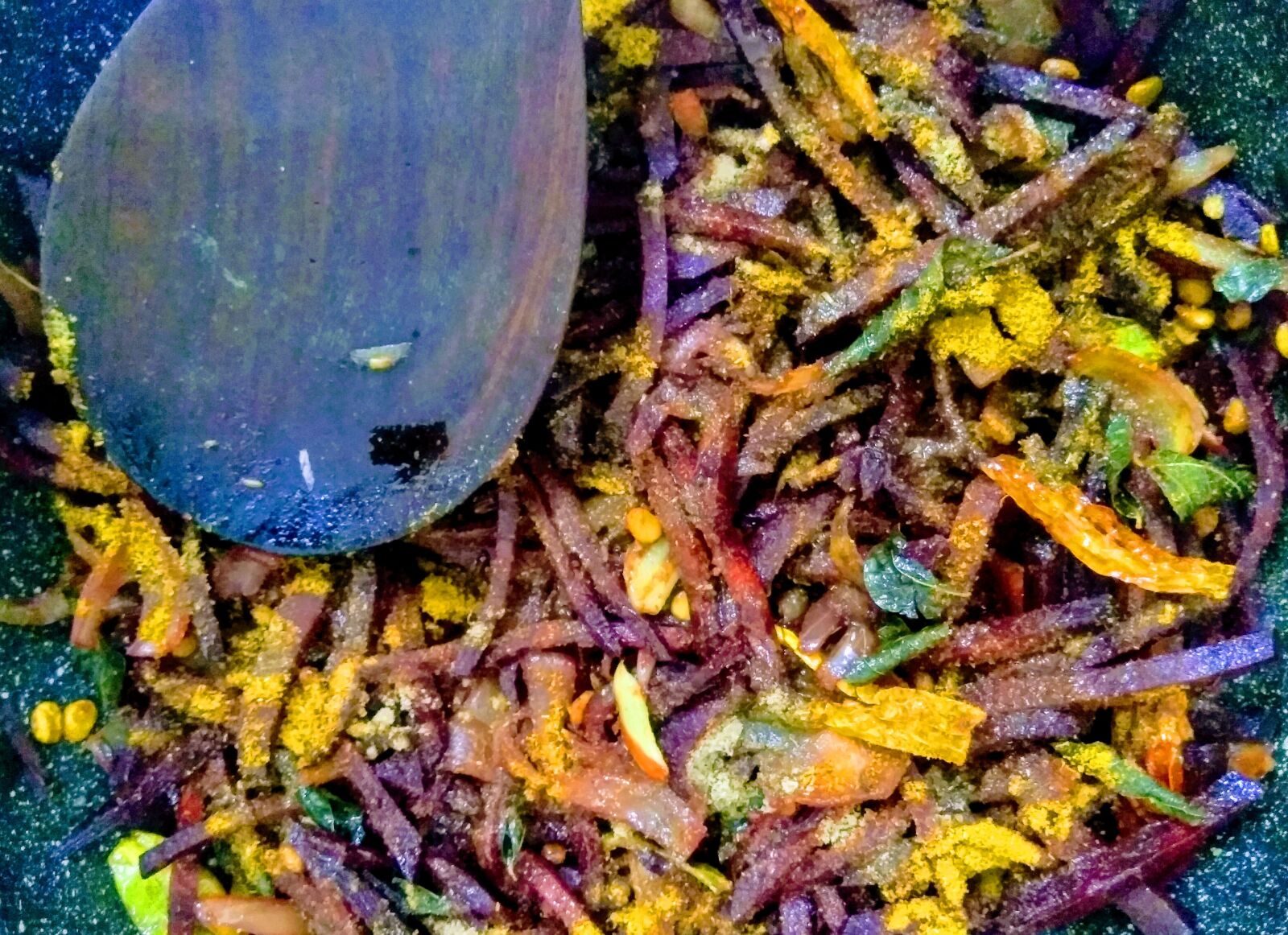 HMD Global Nokia 6 sample photo. Beetroot fry, beetroot masala photography