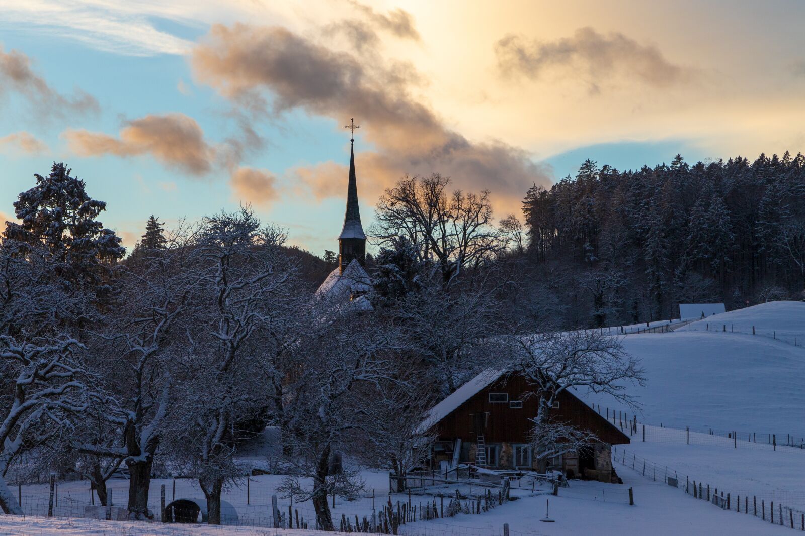 Canon EOS 6D Mark II sample photo. Chapel, chappeli, wintry photography