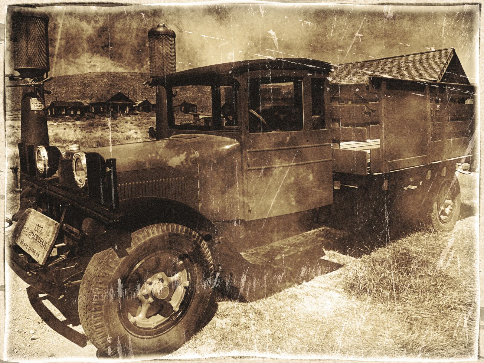 Panasonic DMC-TZ3 sample photo. Truck, automobile, dodge graham 1927 photography