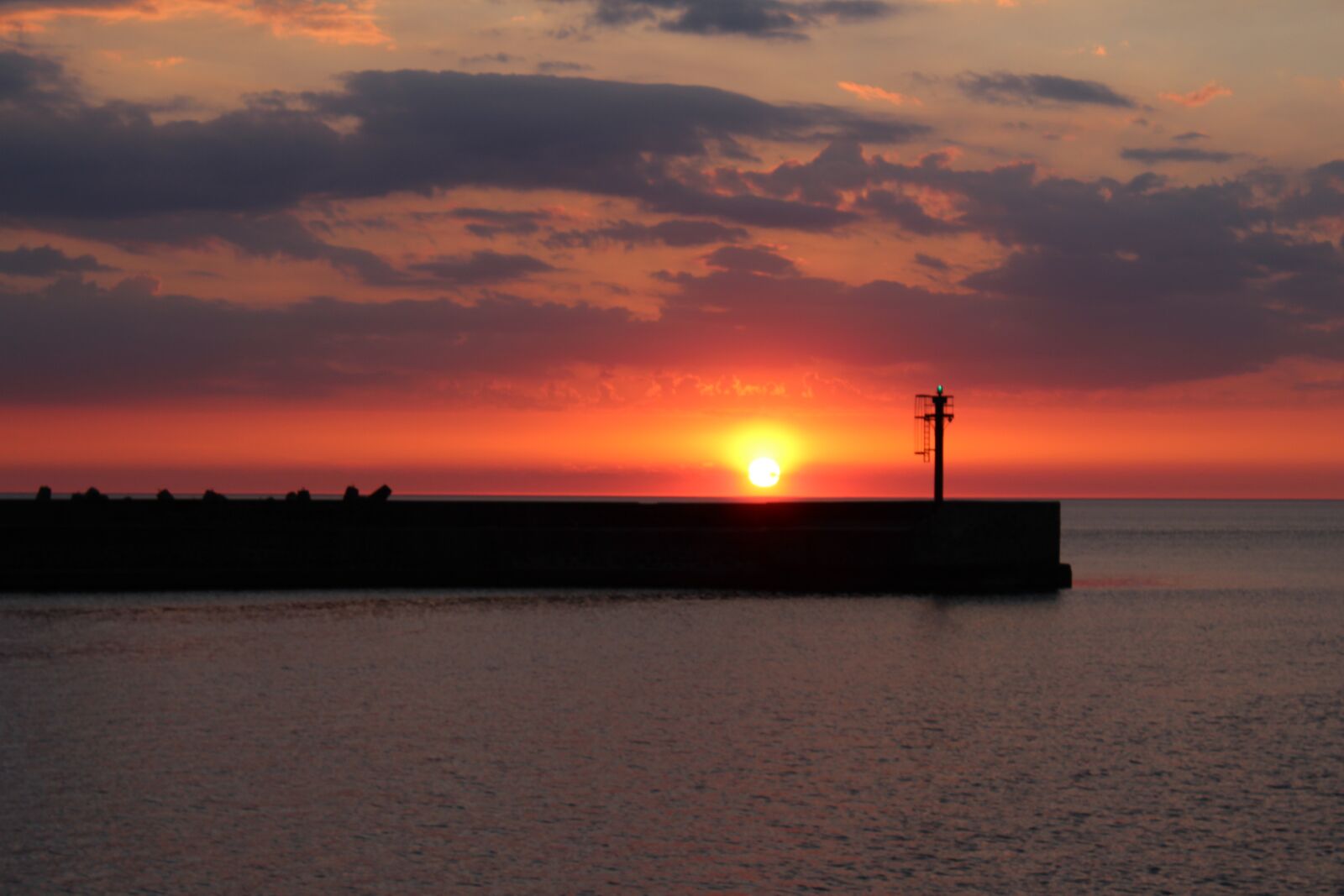 Canon EOS 1300D (EOS Rebel T6 / EOS Kiss X80) sample photo. The pier, landscape, sunset photography