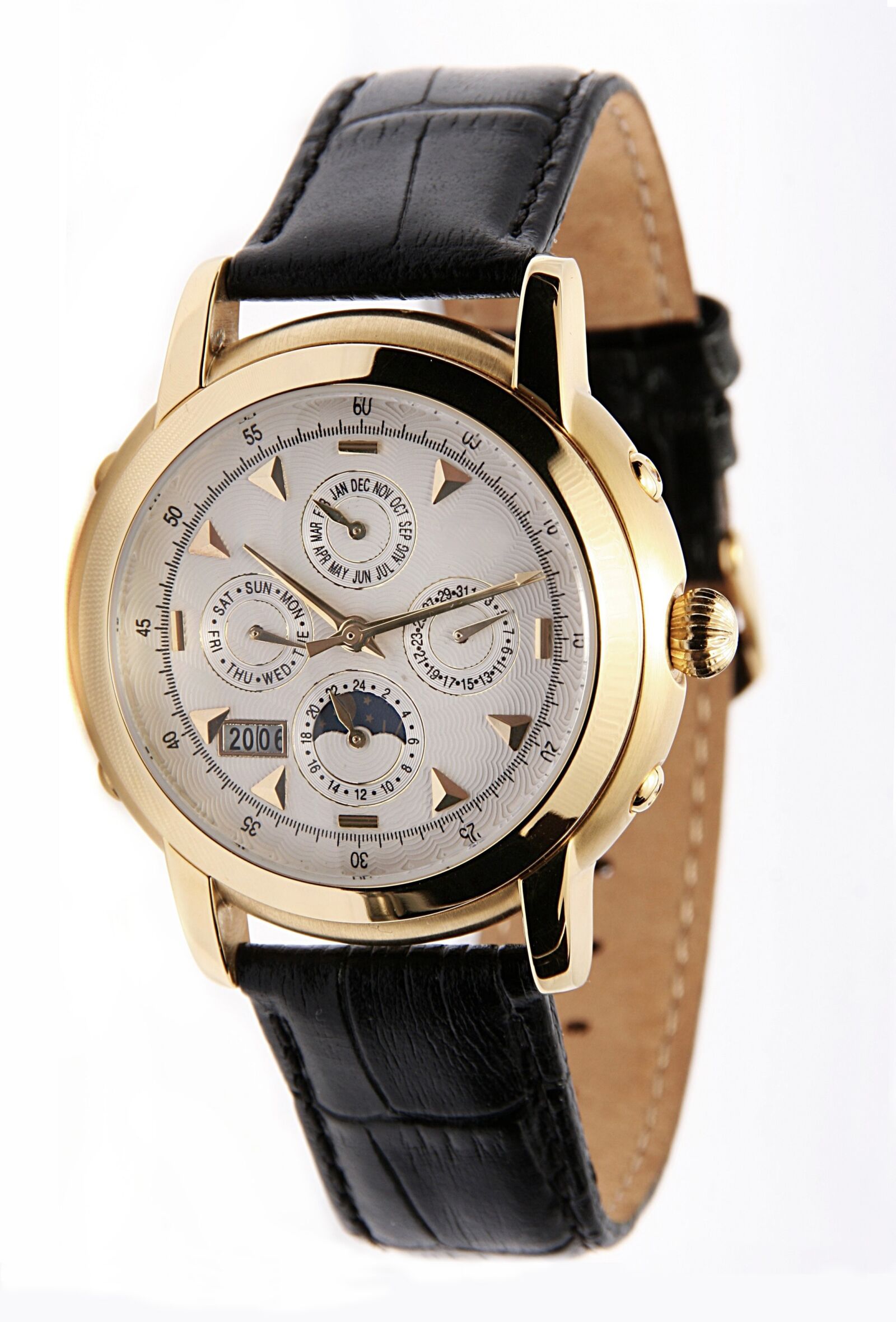 Canon EOS 350D (EOS Digital Rebel XT / EOS Kiss Digital N) sample photo. Chronometer, wrist watch, gold photography