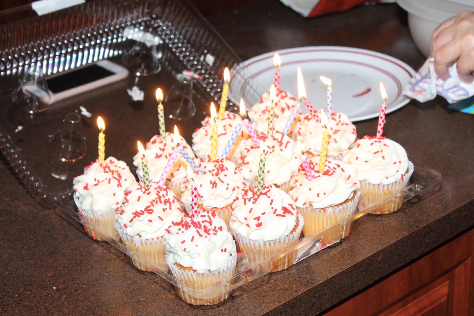 Canon EOS 1100D (EOS Rebel T3 / EOS Kiss X50) sample photo. Cupcakes, cupcake birthday cake photography