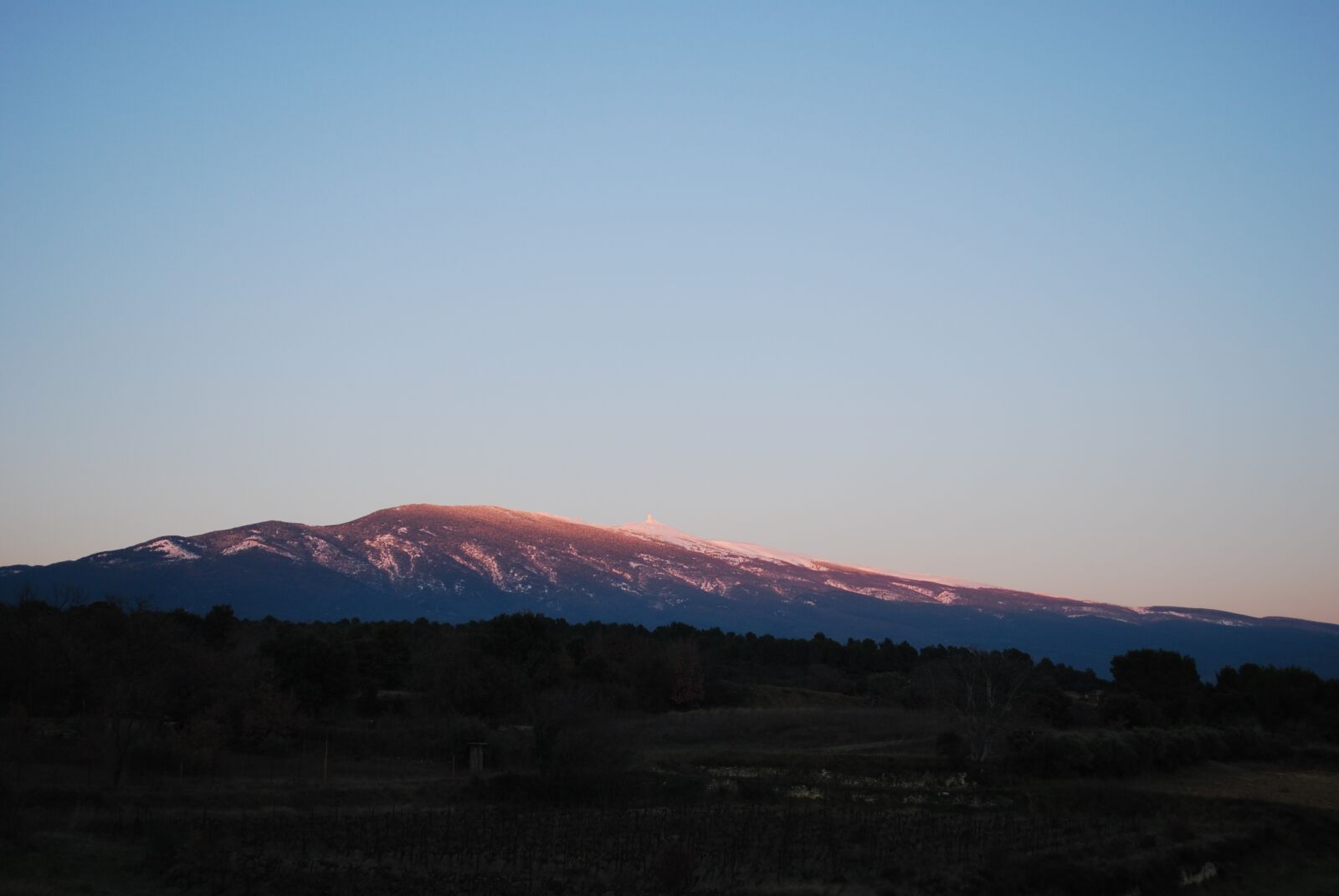 Nikon D60 sample photo. Ventoux, mountain, sky photography