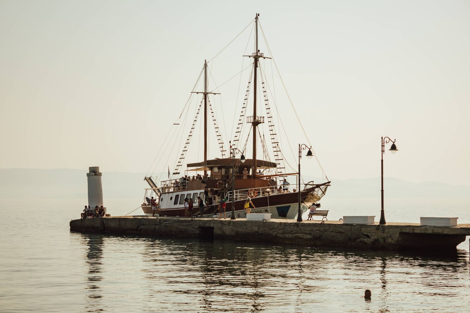 Canon EF-S 18-55mm F3.5-5.6 IS sample photo. Sailboat, dock, sailing, ecotourism photography