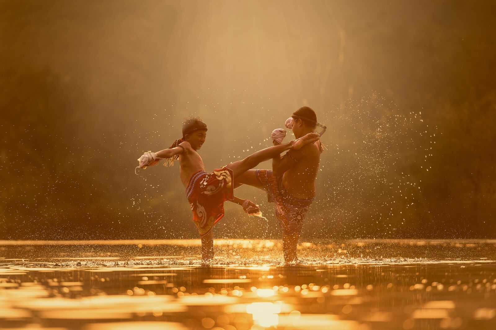 Nikon D810 sample photo. Children, river, attack photography