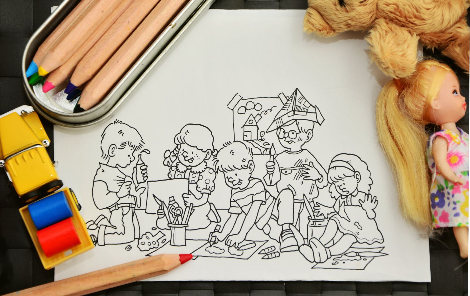 Nikon D5200 sample photo. Paint, tinker, kindergarten photography