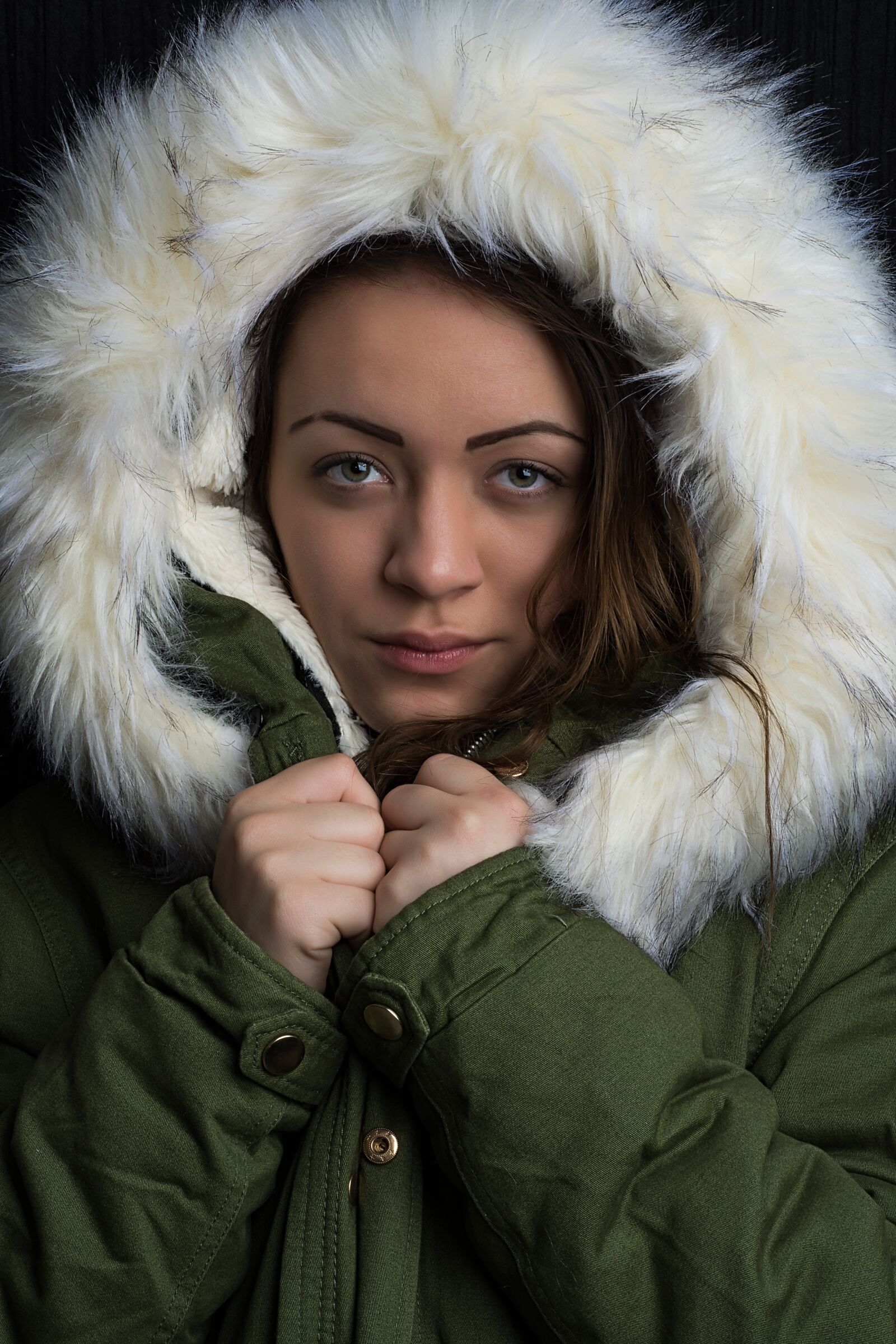 Nikon D7200 sample photo. Girl, fur, woman photography