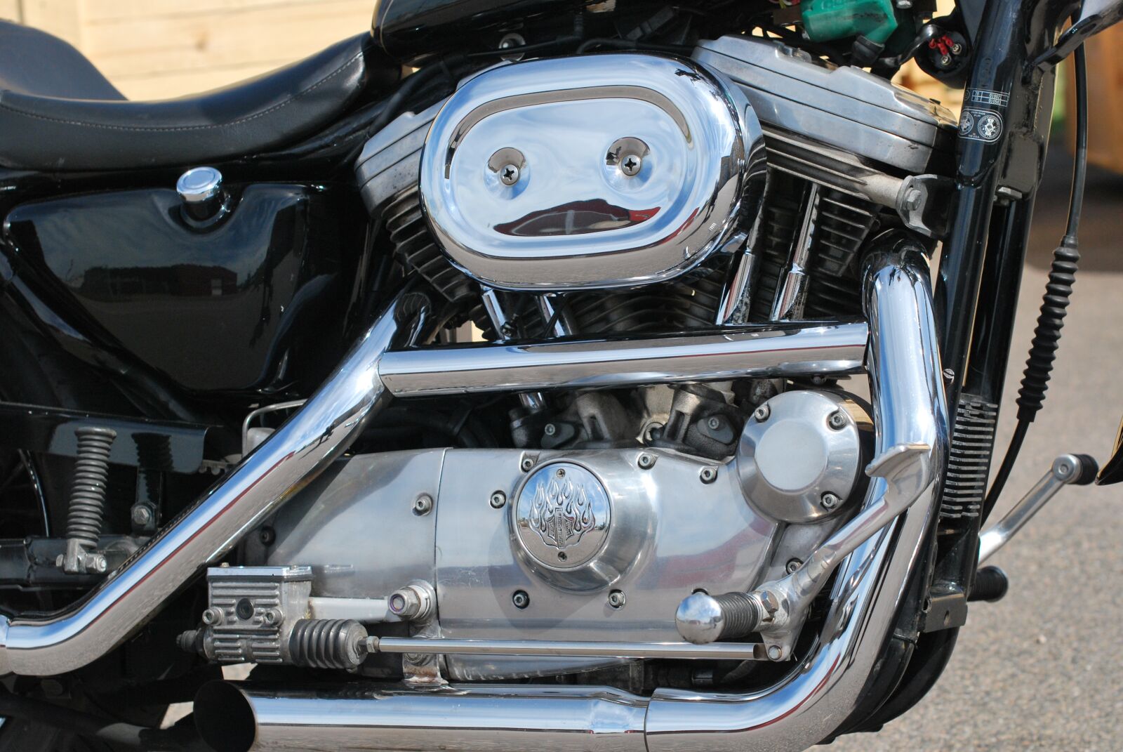 Nikon D60 sample photo. Engine, motor, v-twin photography