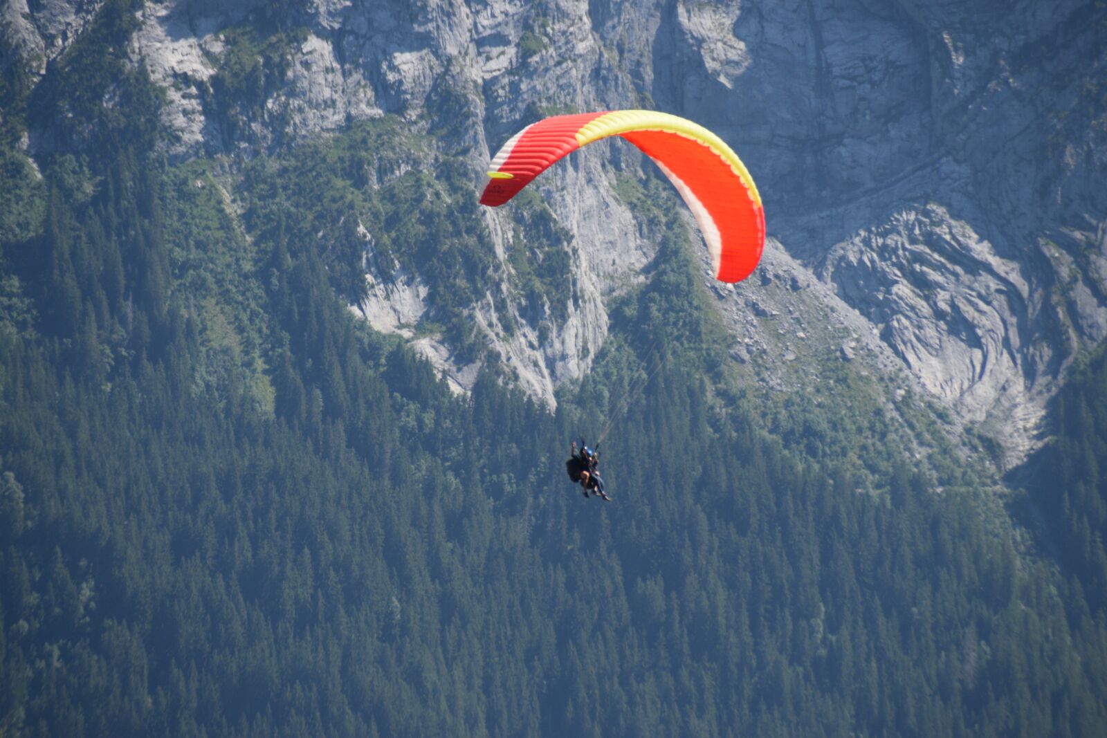 Nikon D3300 sample photo. Mountain, paragliding, alpine photography