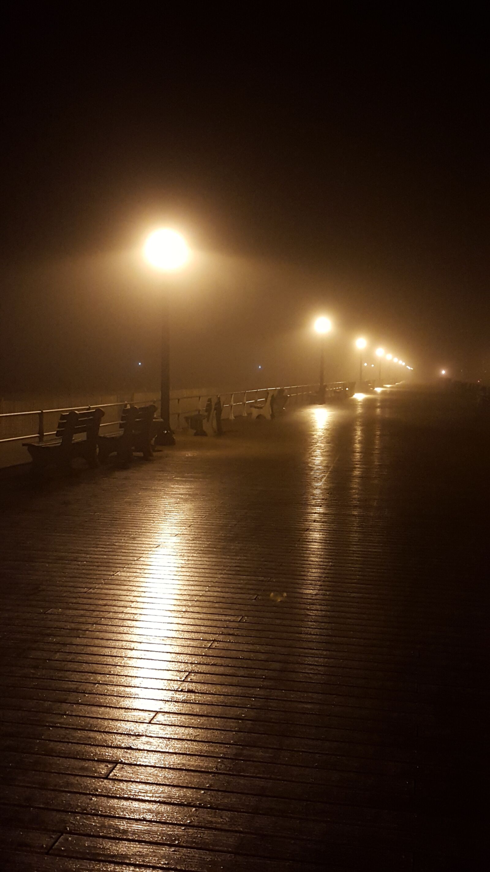 Samsung Galaxy S6 sample photo. Ocean, night, fog photography