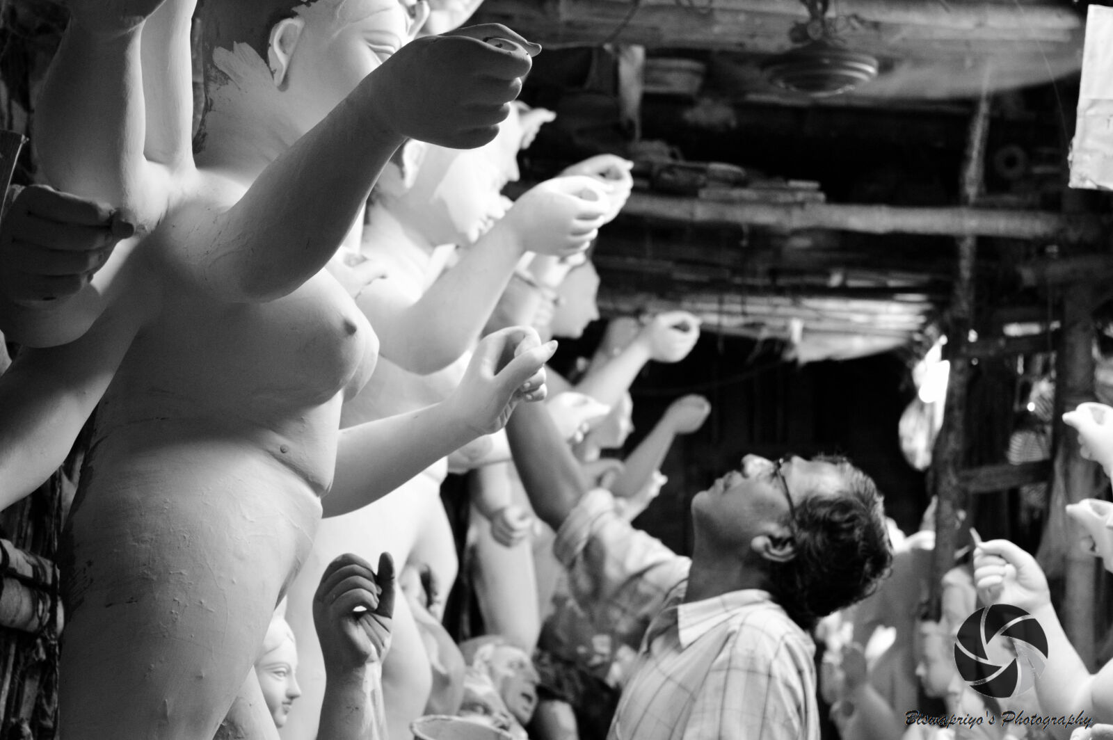 Nikon D3200 sample photo. Durga, puja, god, idols photography