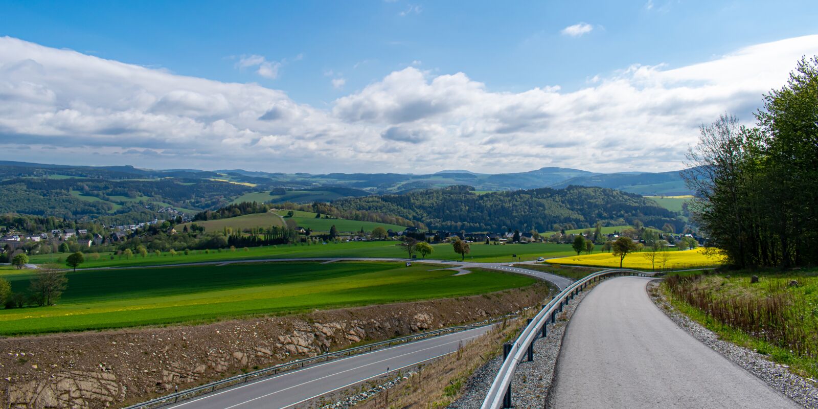 Nikon D5300 sample photo. Panorama, highlands, ore mountains photography