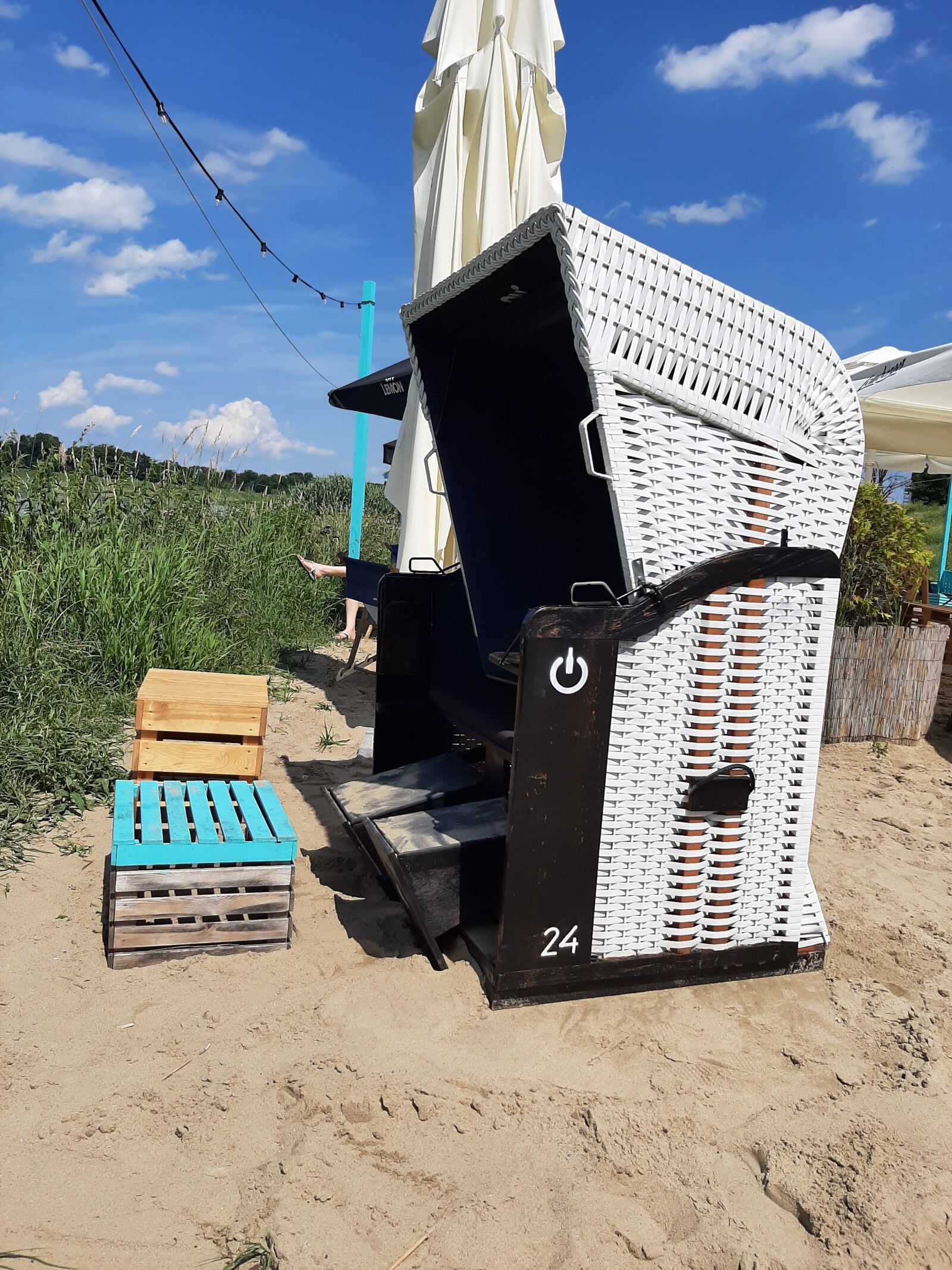Samsung Galaxy A50 sample photo. Beach chair, summer, vacations photography