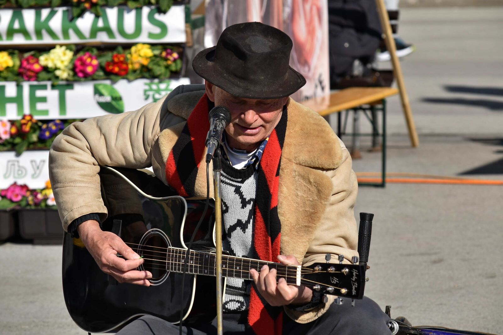 Nikon D5500 sample photo. Music, hat, festival, musician photography