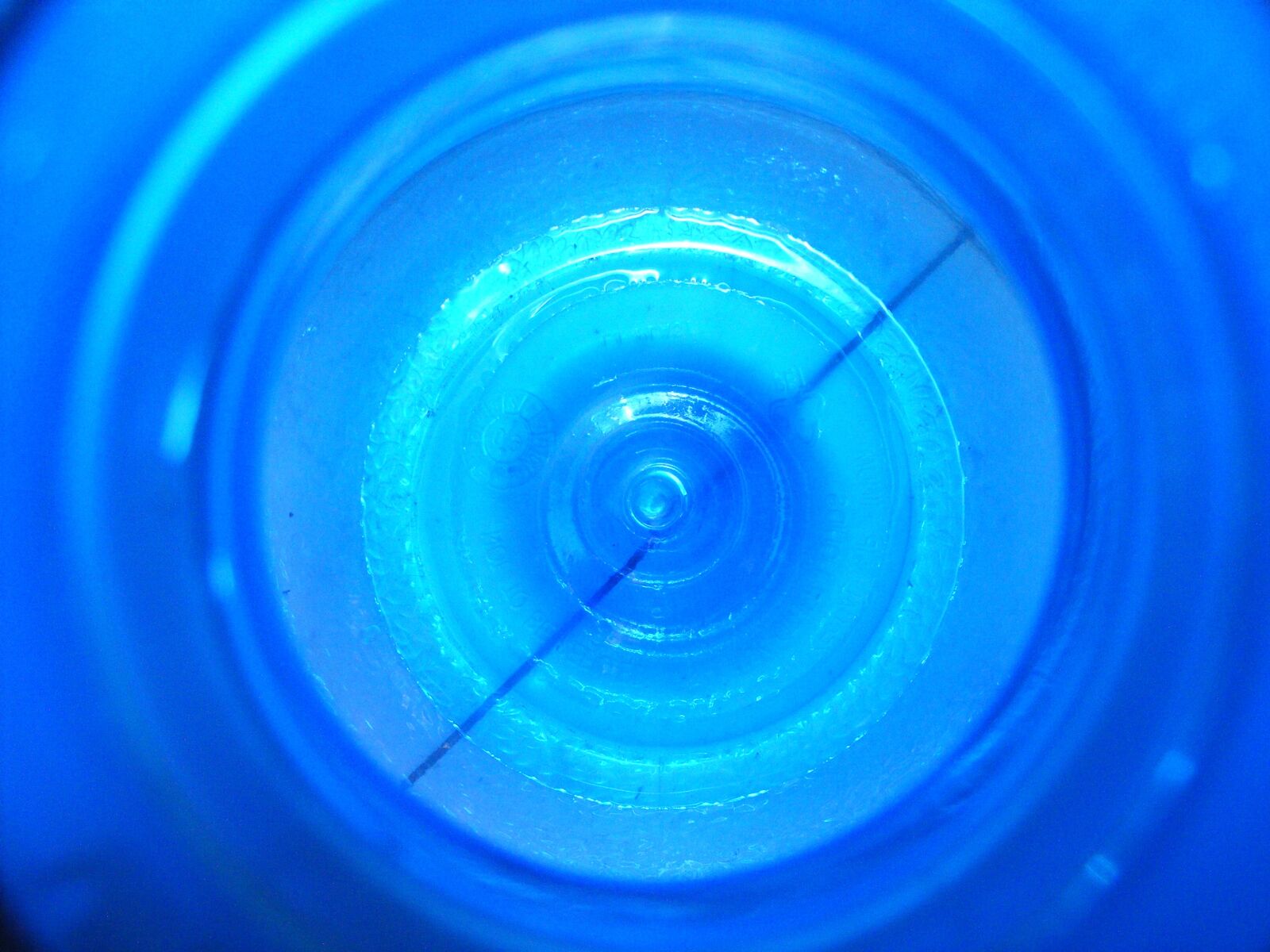 Fujifilm FinePix S5700 S700 sample photo. Inside bottle, gallon, blue photography